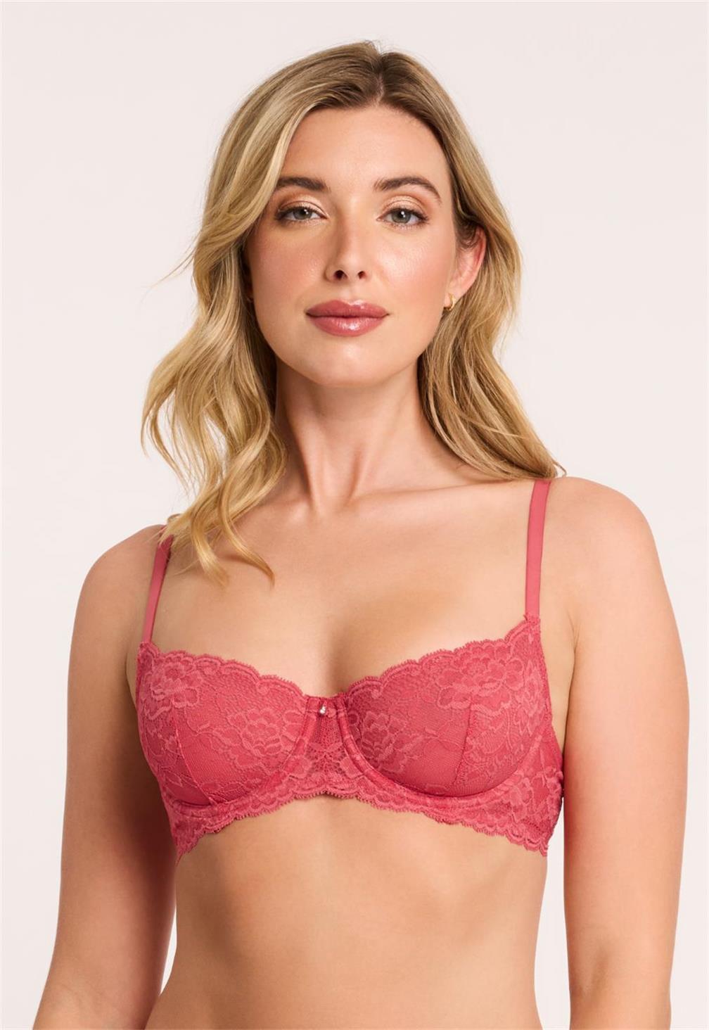 Flirt Demi Lace Bra - Sexy Comfortable Underwire Push Up Bra for Women | Perfect for Date Night & Special Occasions