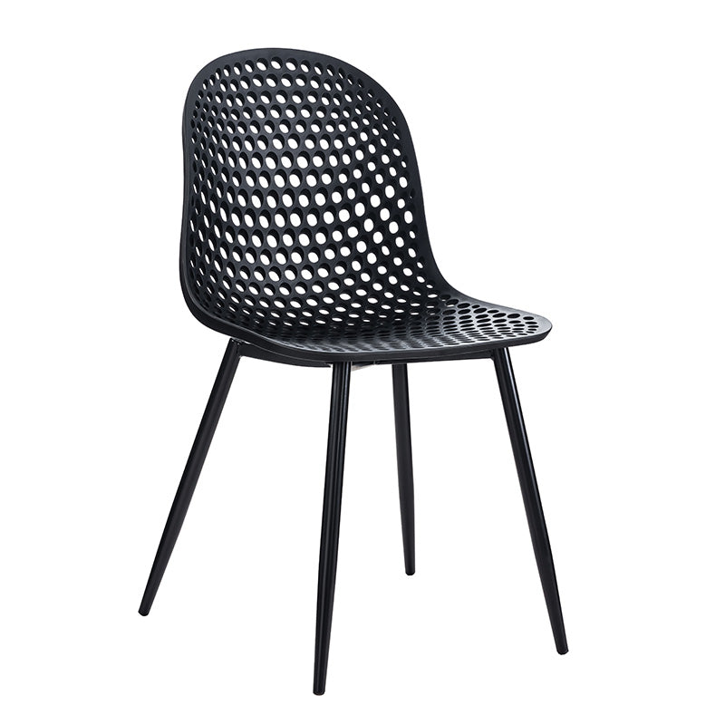 GEOFFREY Modern Dining Chair in Black - Stylish & Comfortable Seat for Kitchen, Dining Room, or Office