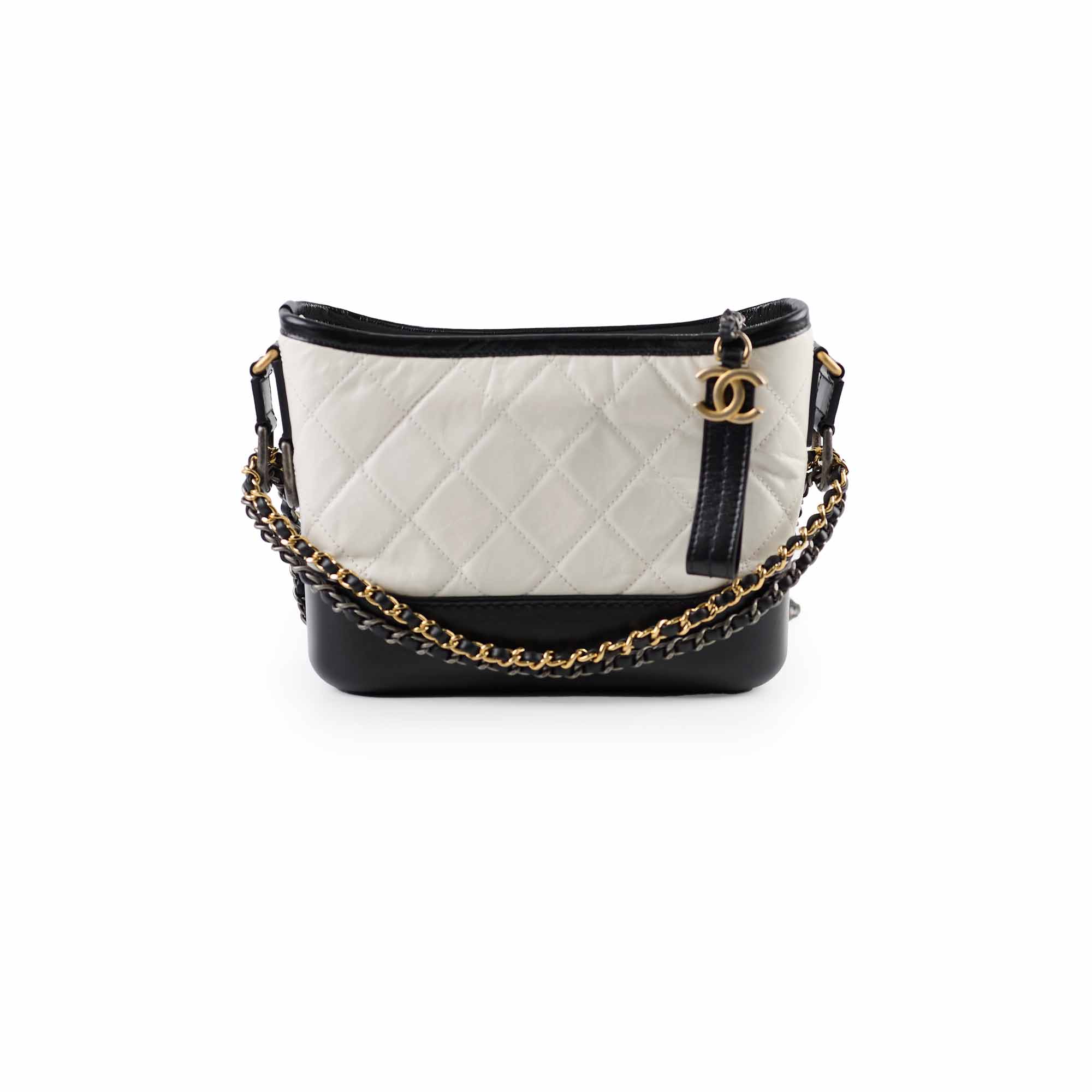Chanel Small Gabrielle Bag in White & Black - Luxury Crossbody Handbag for Women, Perfect for Parties, Dates & Everyday Use