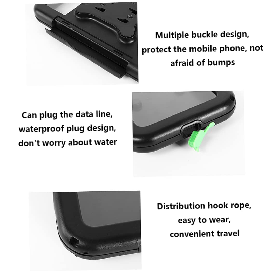 Waterproof Motorcycle Phone Mount - Handlebar Bike Holder for Cycling & Riding