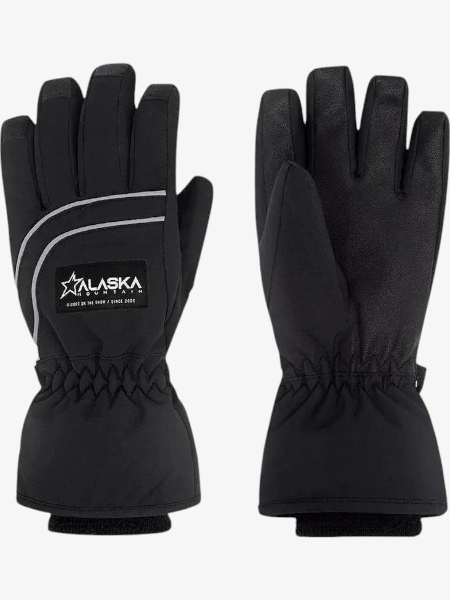 Pelican Kids' Black Snow Gloves - Warm Winter Gloves for Boys & Girls, Perfect for Skiing, Snowboarding & Outdoor Winter Activities
