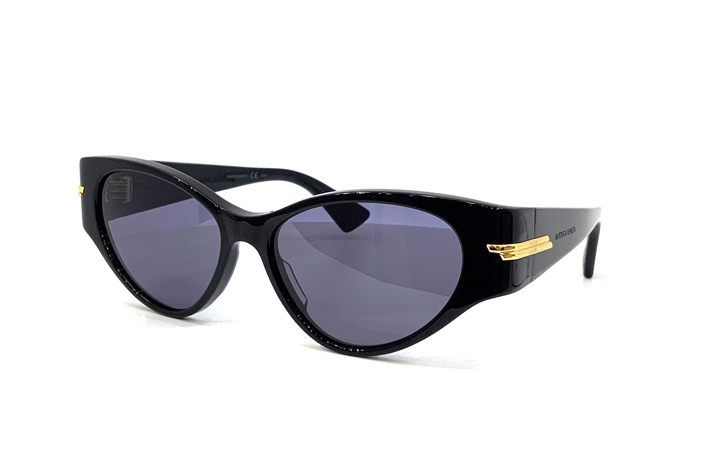 Bottega Veneta BV1002S (001) Sunglasses - Luxury Polarized UV Protection for Men & Women - Perfect for Outdoor Activities, Travel, and Fashion