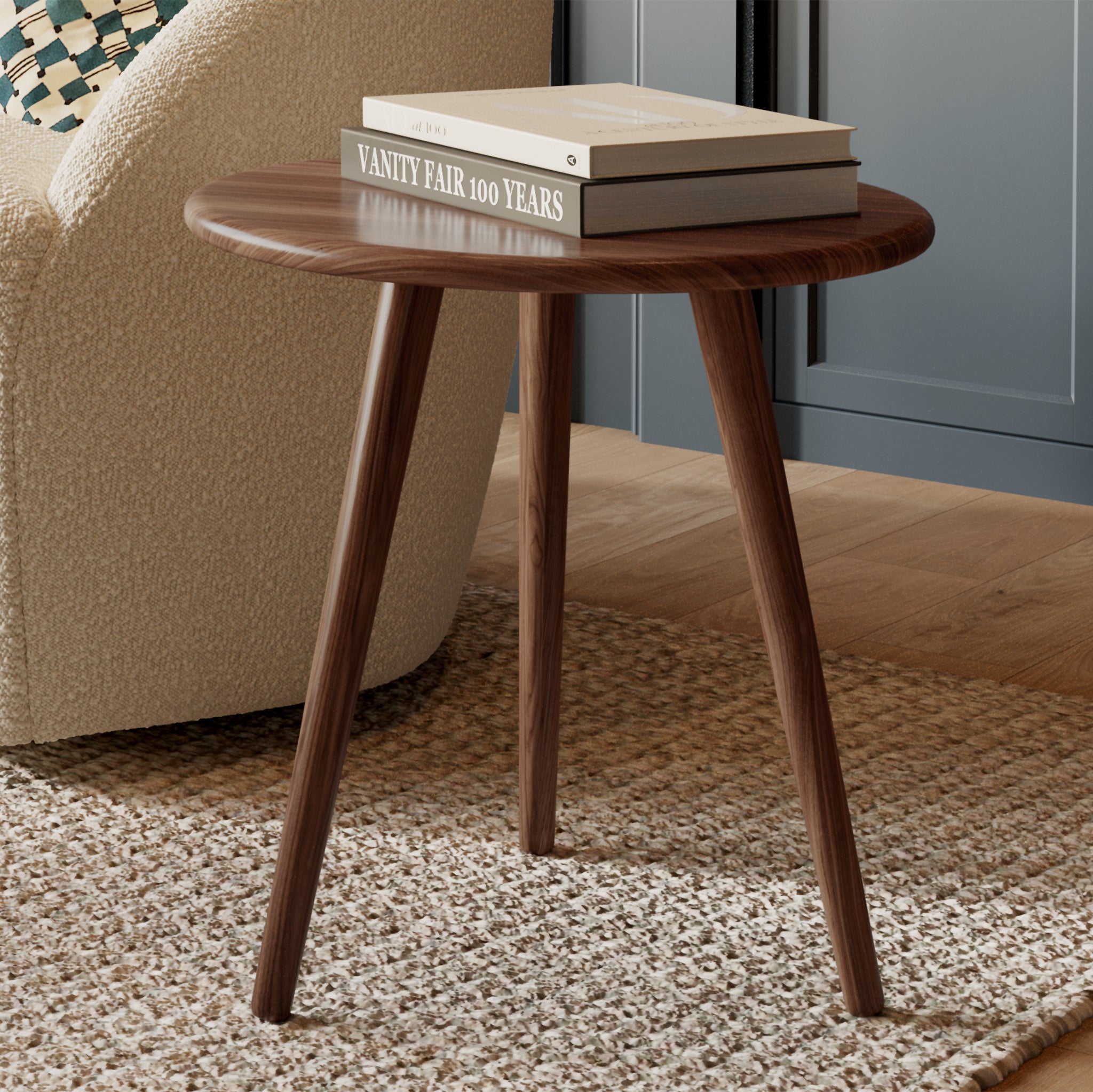 Modern Douro Side Table - Wooden End Table with Storage Shelf for Living Room, Bedroom & Office - Stylish Nightstand & Accent Table for Small Spaces