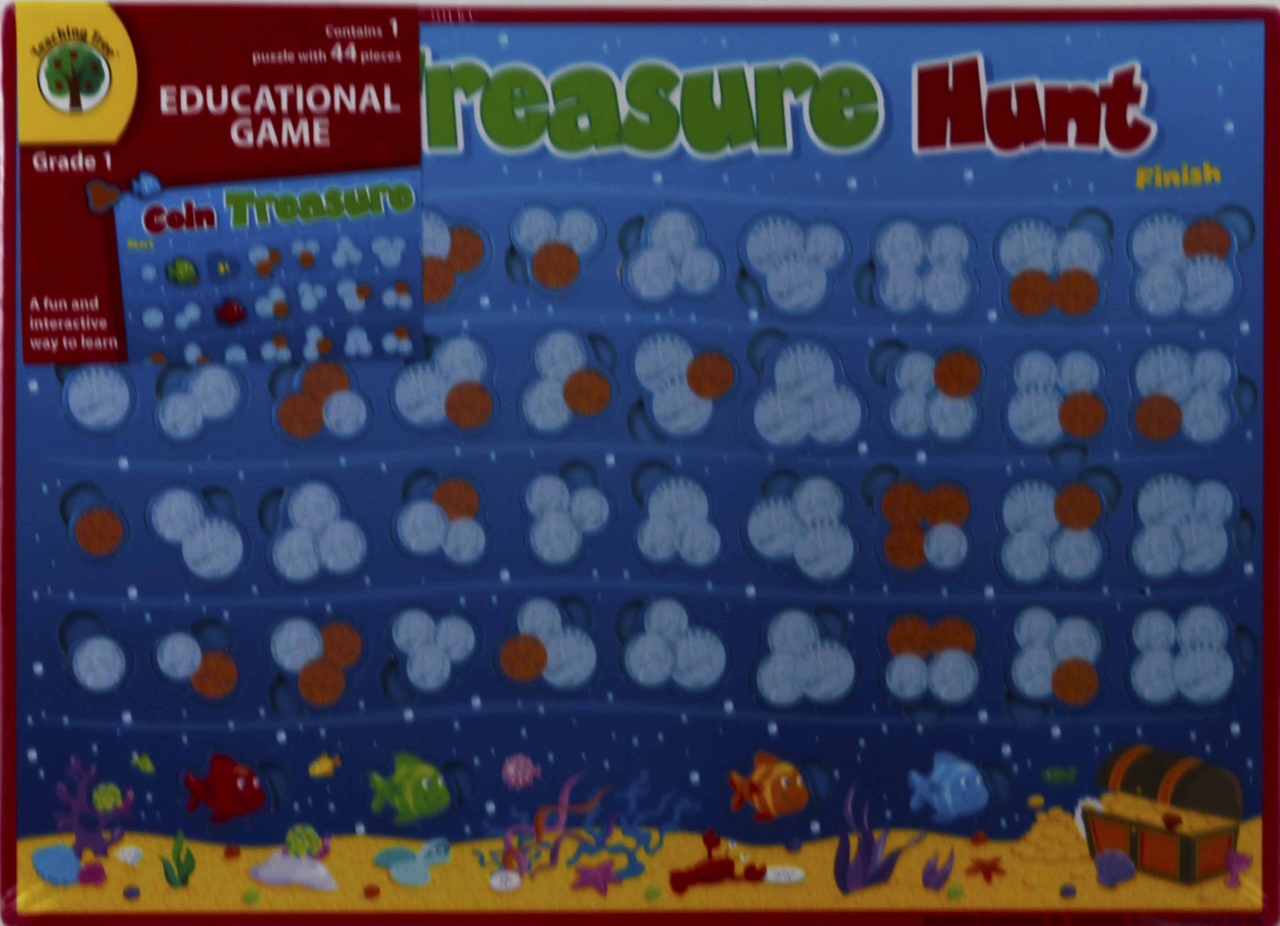 Educational Learning Games for Kids - Coin Treasure Hunt Math Activity | Fun Money Counting & Problem Solving Skills for Classroom & Homeschool