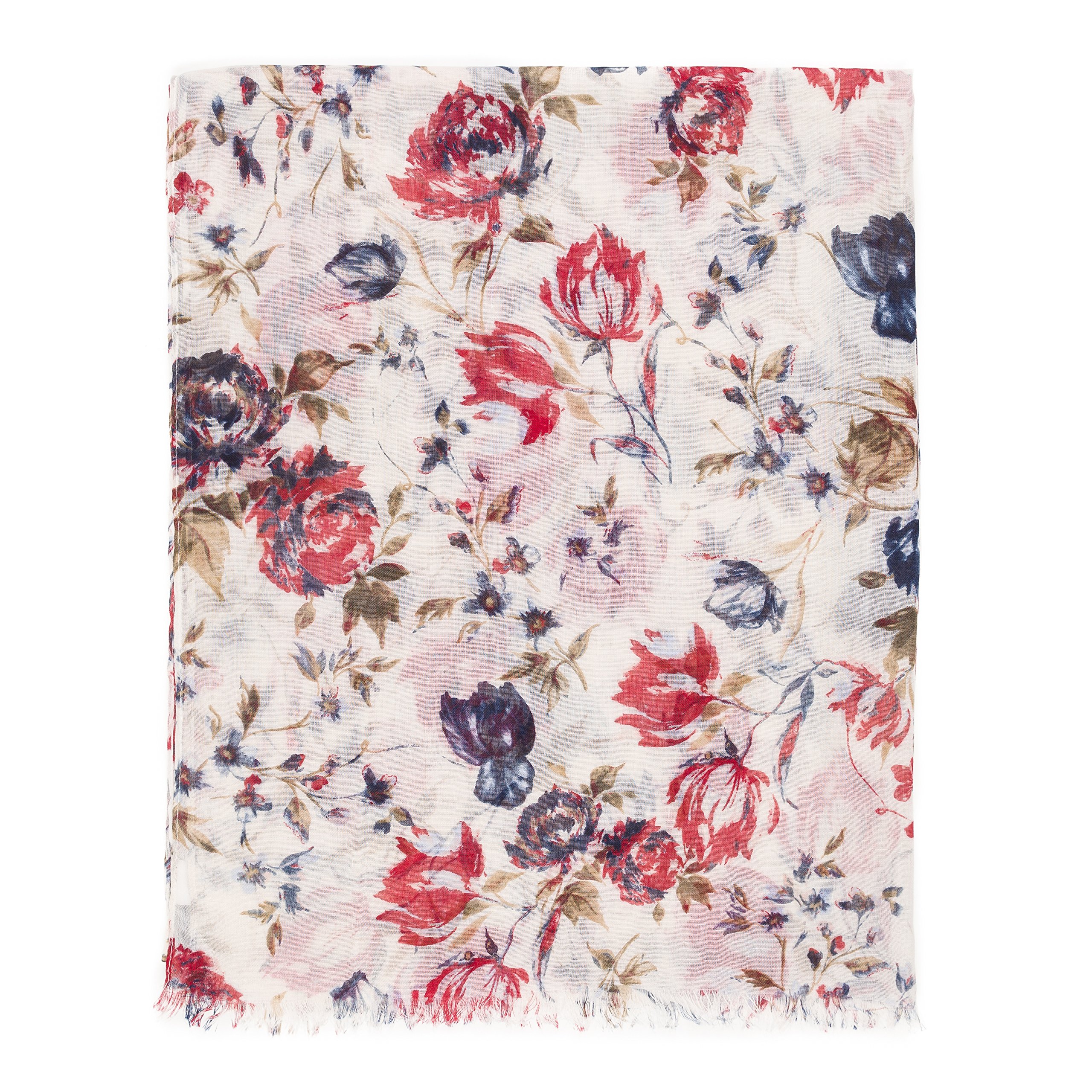 Stylish MIMOSITO Lightweight Floral Scarf for Women - Fashionable Wrap Shawl for Fall & Winter - Perfect for Office, Travel and Casual Outfits