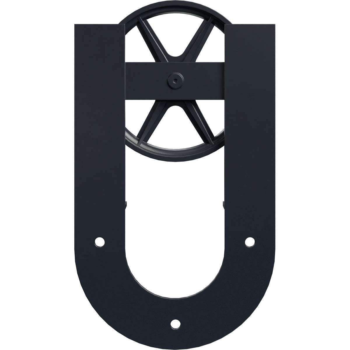 Premium Wagon Wheel Horseshoe Roller for Barn Doors - 1 3/4