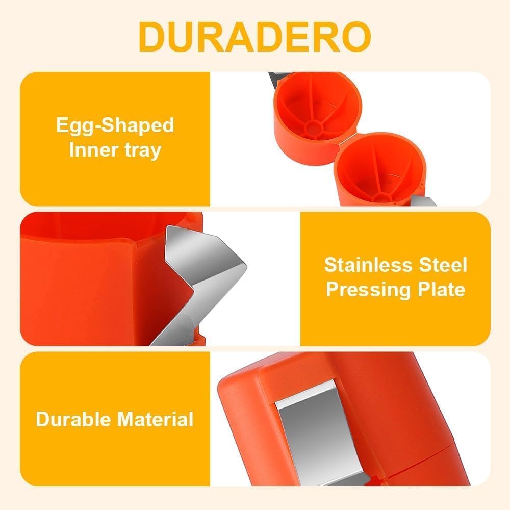 3 PCS Egg Shell Opener & Egg Separator - Handheld Egg Breaker & Cutter Tool for Raw Eggs - Perfect for Baking, Cooking & Meal Prep in Home Kitchen