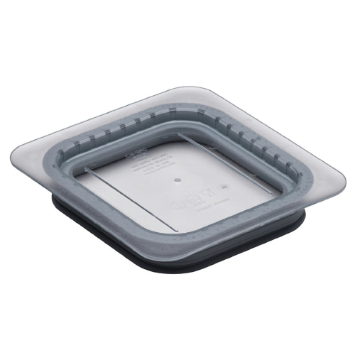 Cambro 60CWGL135 Camwear 1/6 Size Clear GripLid Food Storage Container - Perfect for Restaurants, Catering & Meal Prep