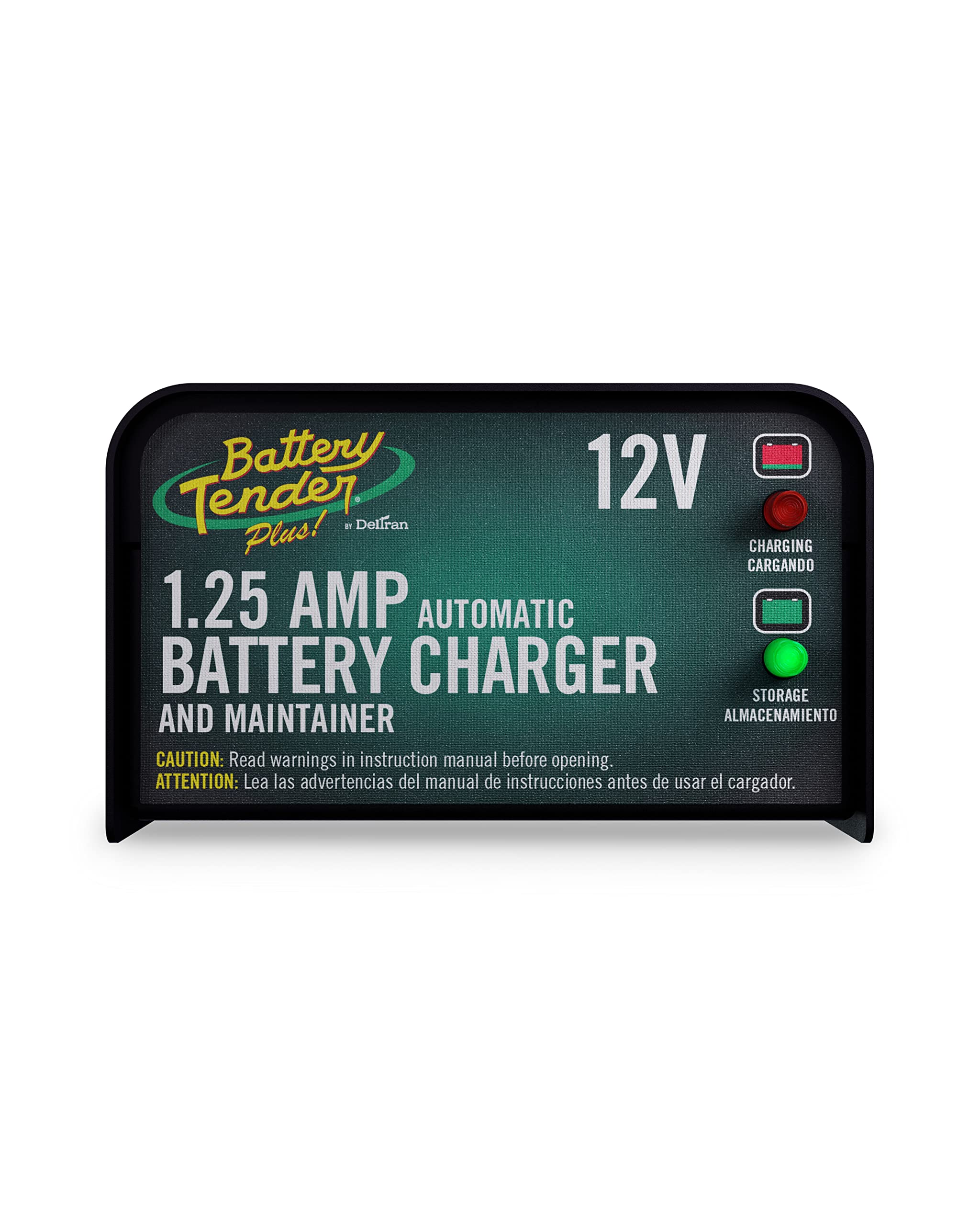 Battery Tender Plus 12V 1.25A Smart Battery Charger & Maintainer for Motorcycle, ATV, UTV - Automatic Float Charger 021-0128 - Perfect for Winter Storage & Long-Term Vehicle Maintenance