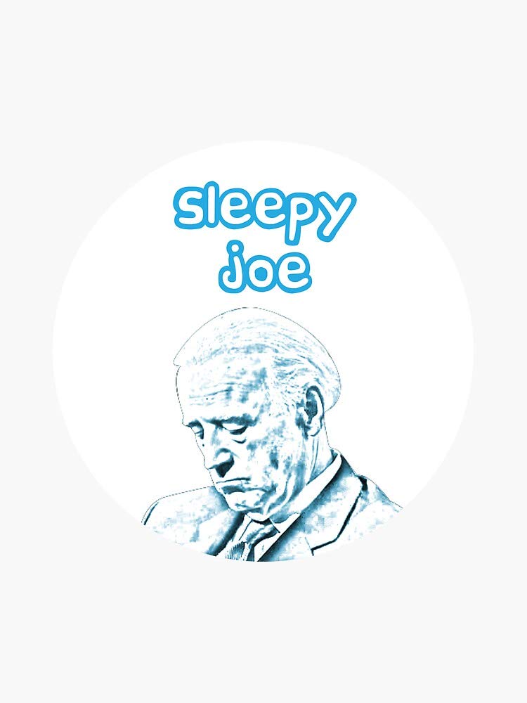Sleepy Joe Vinyl Decal Sticker - 5 Inch Political Bumper Sticker for Cars, Laptops, Windows & Walls - Perfect for Elections, Protests & Political Expression