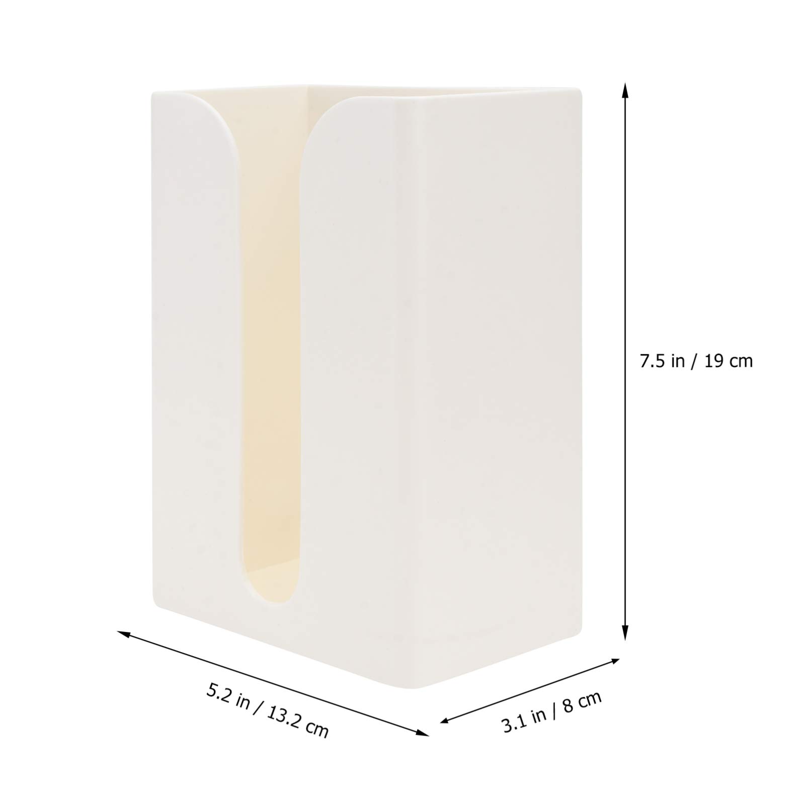 Wall Mounted Tissue Dispenser Holder - White Bathroom & Kitchen Paper Towel & Toilet Paper Organizer for Home, Office, Restaurant | Space-Saving Storage Solution for Bathrooms, Kitchens, Laundry Rooms & Workplaces