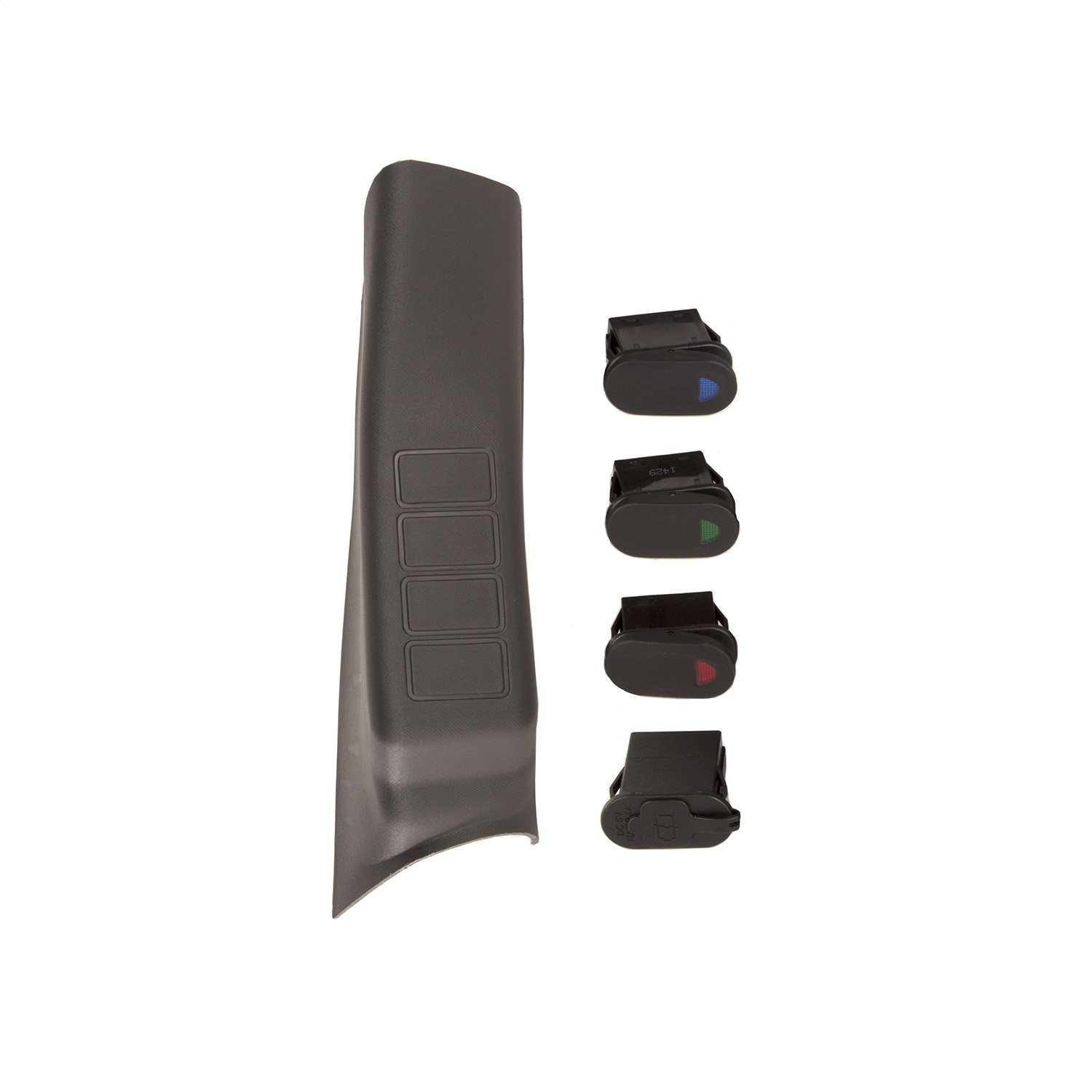 Rugged Ridge A-Pillar Switch Pod Kit with 3 Switches & USB Port - Right Side | Fits 2007-2010 Jeep Wrangler JK/JKU (17235.94) | Perfect for Off-Road Lighting & Accessories Installation