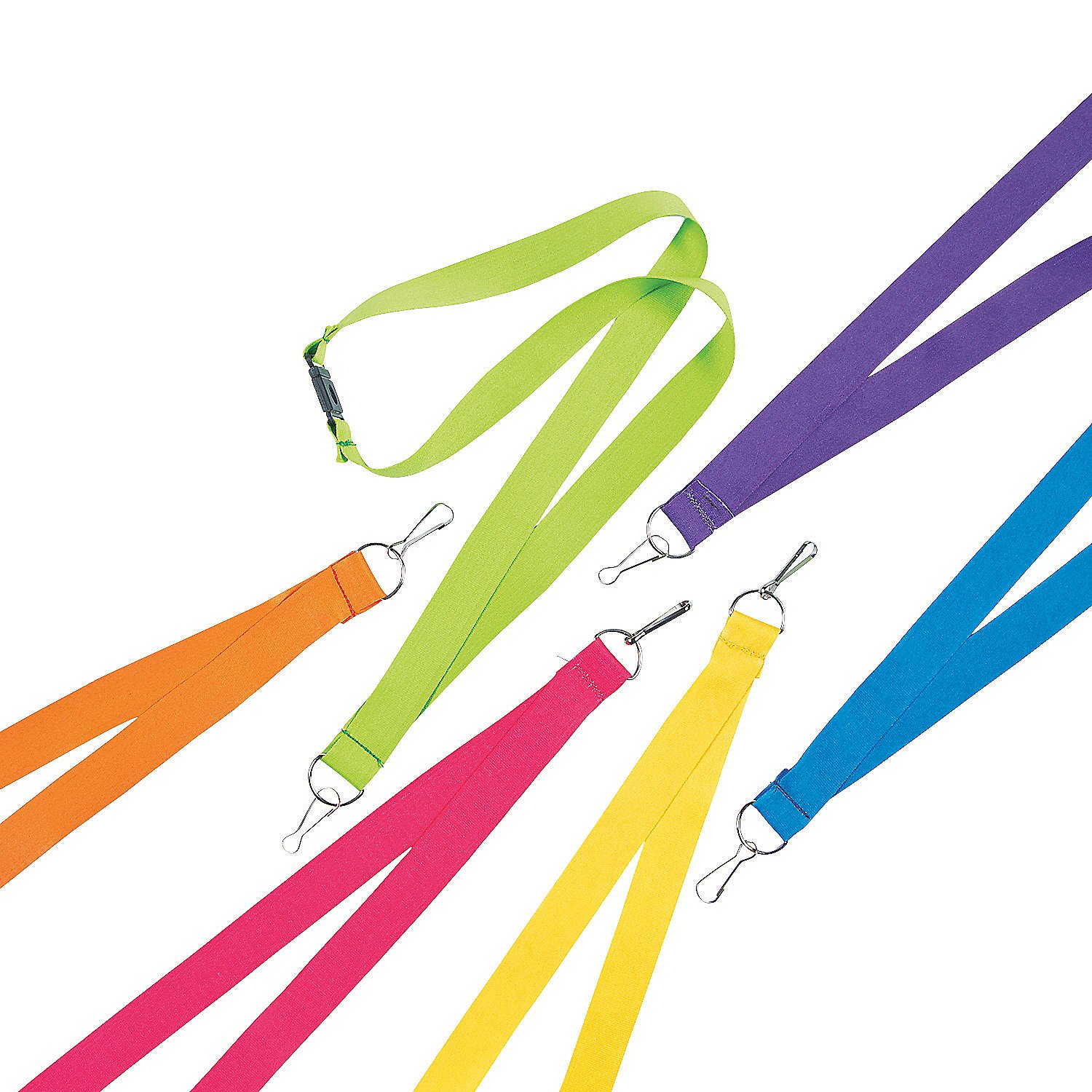 Colorful Neon Lanyards (12 Pack) - 35