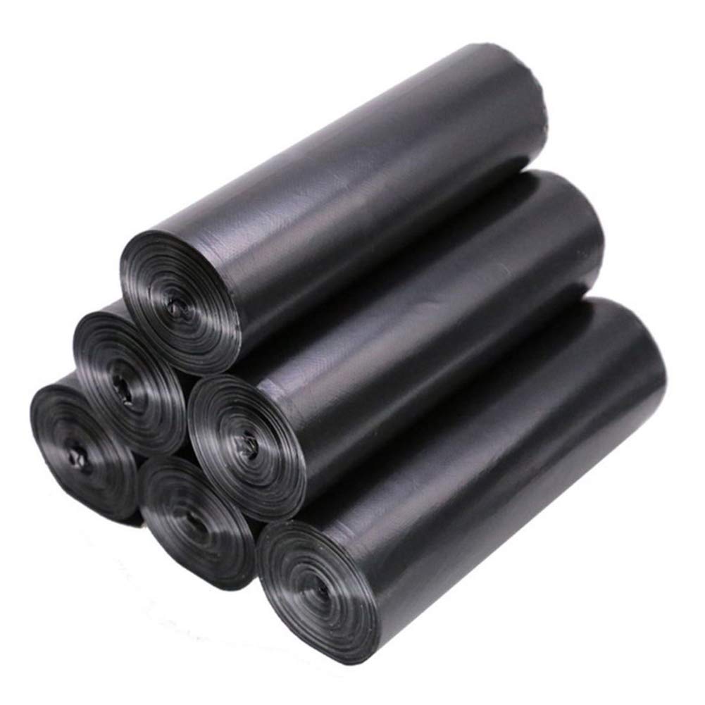 15Pcs/Set 60x80cm Disposable Trash Bags - Heavy Duty Kitchen Garbage Bags for Home, Office & Outdoor Use | Black Waste Bags for Trash Cans, Diaper Pails & Pet Waste Disposal