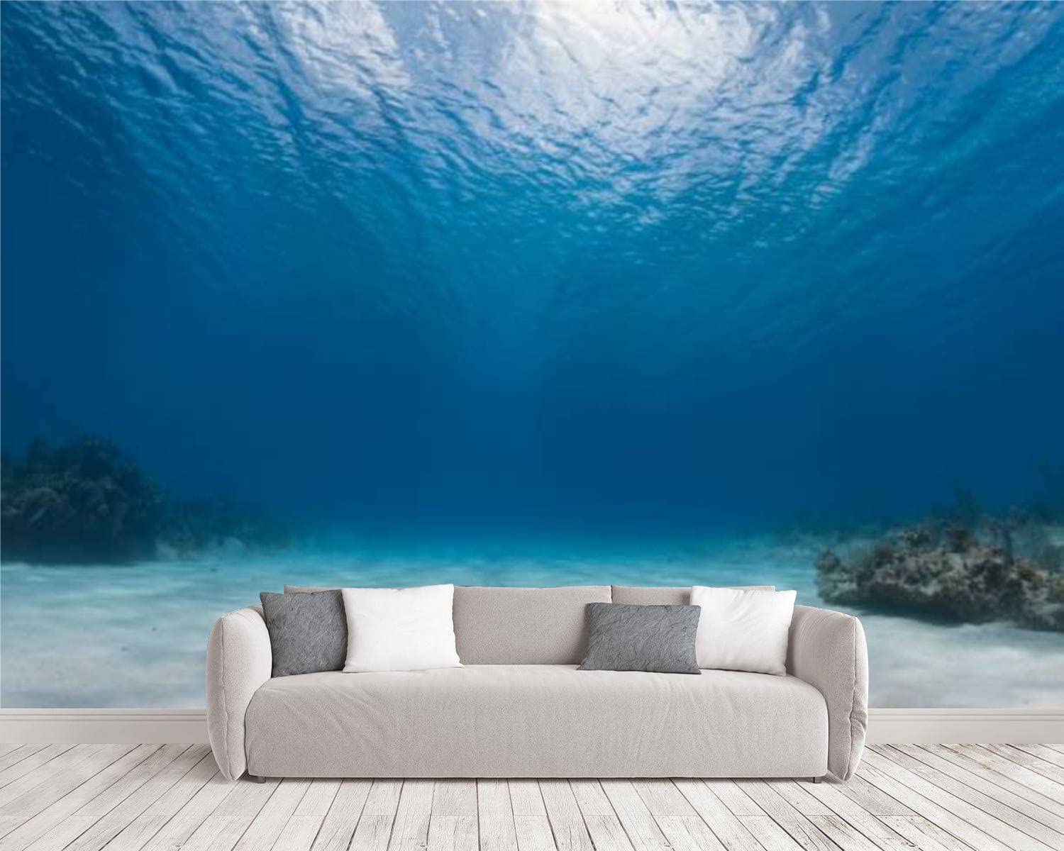 Self-Adhesive Removable Wallpaper - Caribbean Sea Mural Design, 105