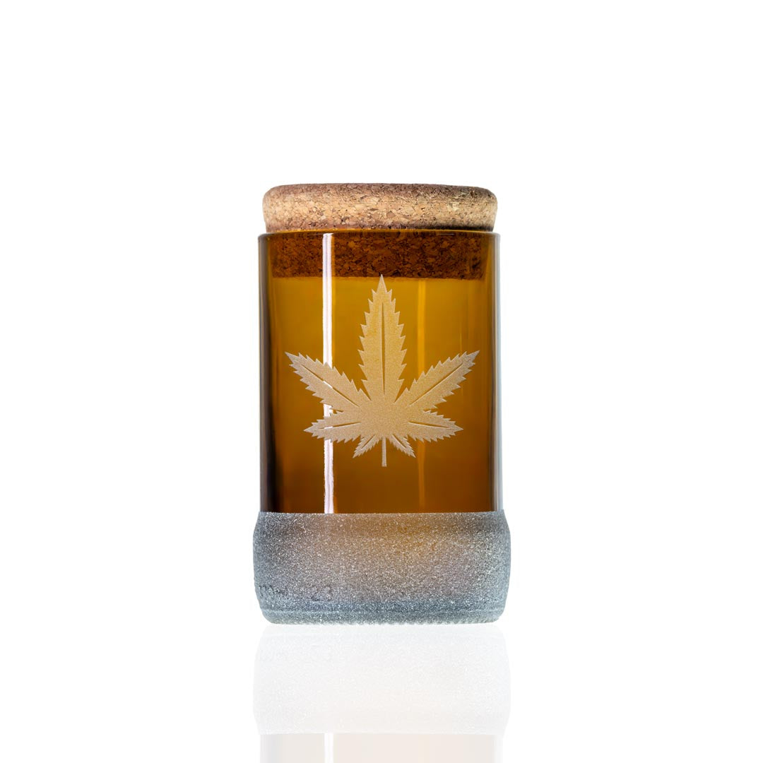 Twice Around Go Green! 3.5-Inch Glass Stash Jars with Cork Stoppers - 12 Pack | Perfect for Storing Herbs, Spices & Small Items | Eco-Friendly Home Organization