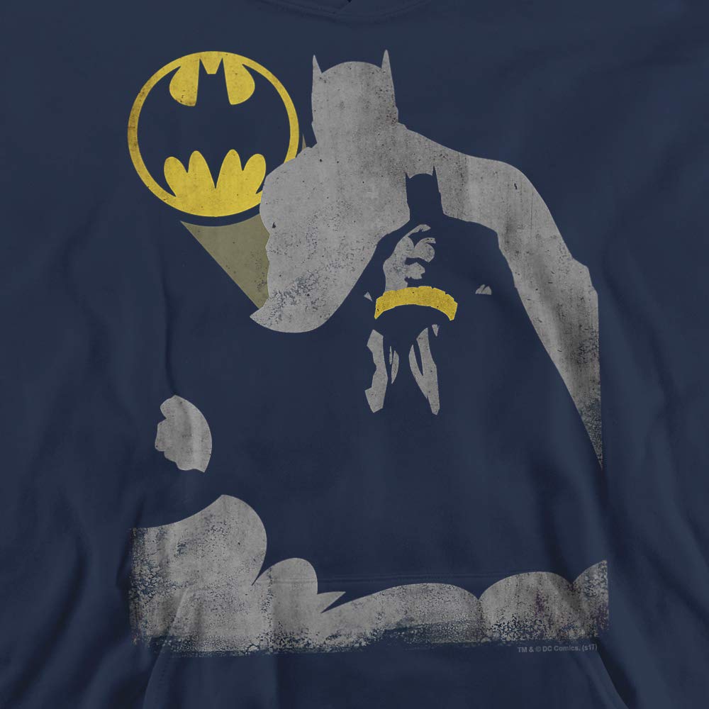 Trevco Batman Bat Knockout Unisex Youth Pullover Hoodie - Soft & Comfortable Kids Hooded Sweatshirt for School, Play & Everyday Wear