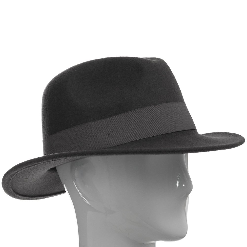 Drover Classic Crushable Wool Felt Outback Fedora Hat - Water Repellent & Durable for Outdoor Adventures, Hiking, and Travel