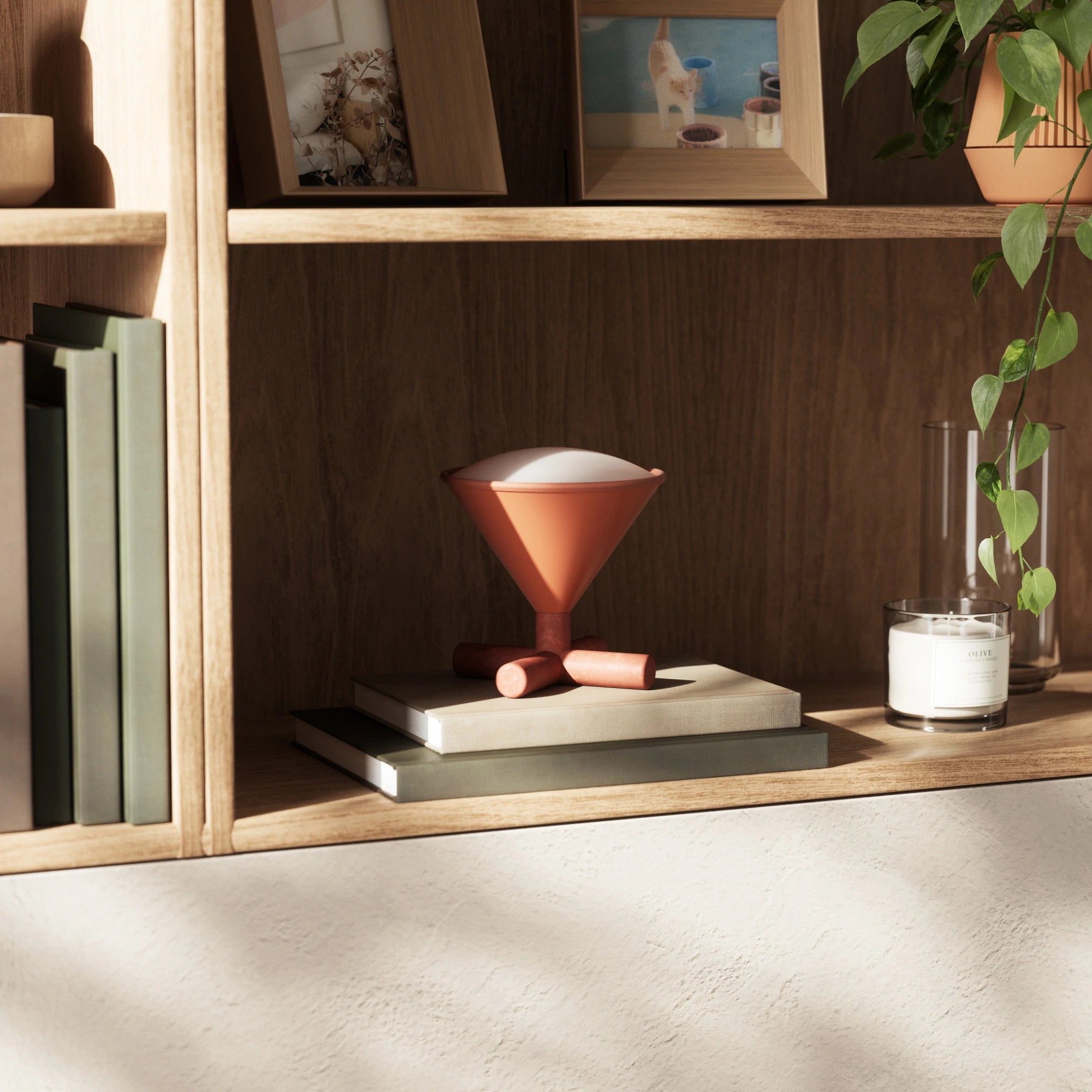 Modern Cono Stack Lamp - Adjustable LED Table Light for Bedroom, Living Room & Office - Stylish Minimalist Design with Warm White Light for Home Decor & Workspace