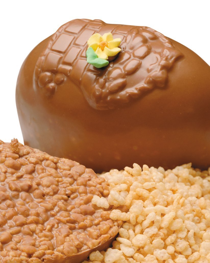 Philadelphia Candies Dark Chocolate Crisped Rice Easter Egg - 7oz Gift Box for Easter Gifts, Holiday Treats & Party Favors