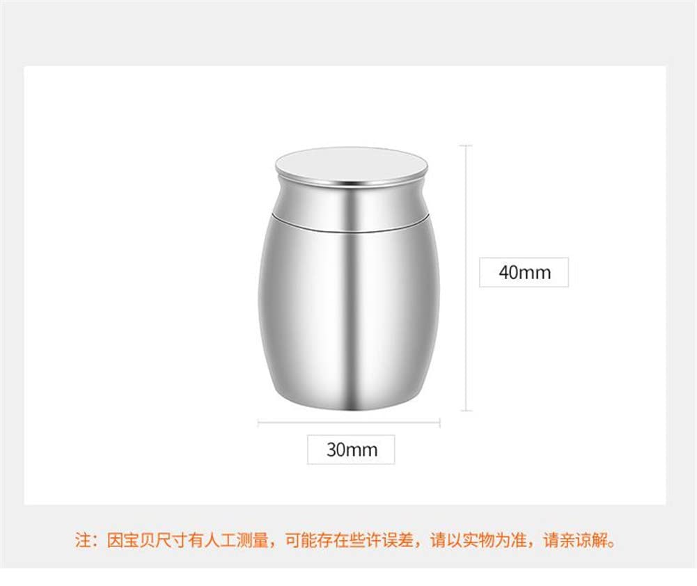 ZKXXJ 1.6 Inch Personalized Pet Urn for Ashes - Custom Engraved Name & Paw Print Memorial - Stainless Steel Mini Cremation Urn for Dogs & Cats - Perfect for Home Memorials & Funeral Keepsakes