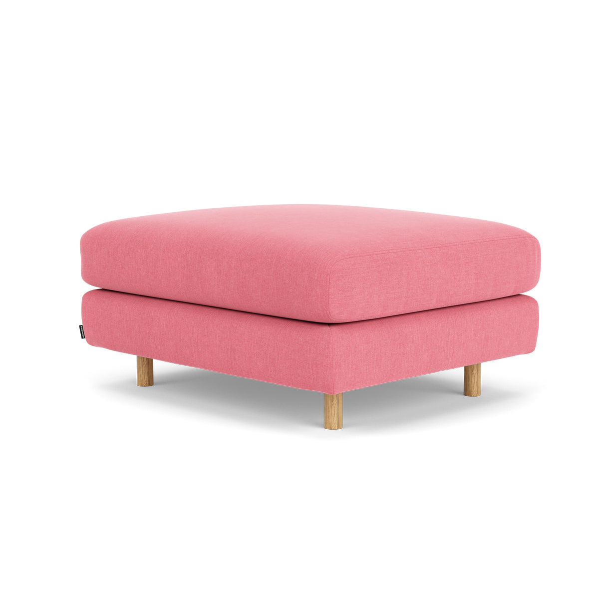 Dylan Fabric Ottoman - Soft and Stylish Footrest, Storage Bench, Living Room Accent Piece - Perfect for Small Spaces, Bedroom, or Lounge Area