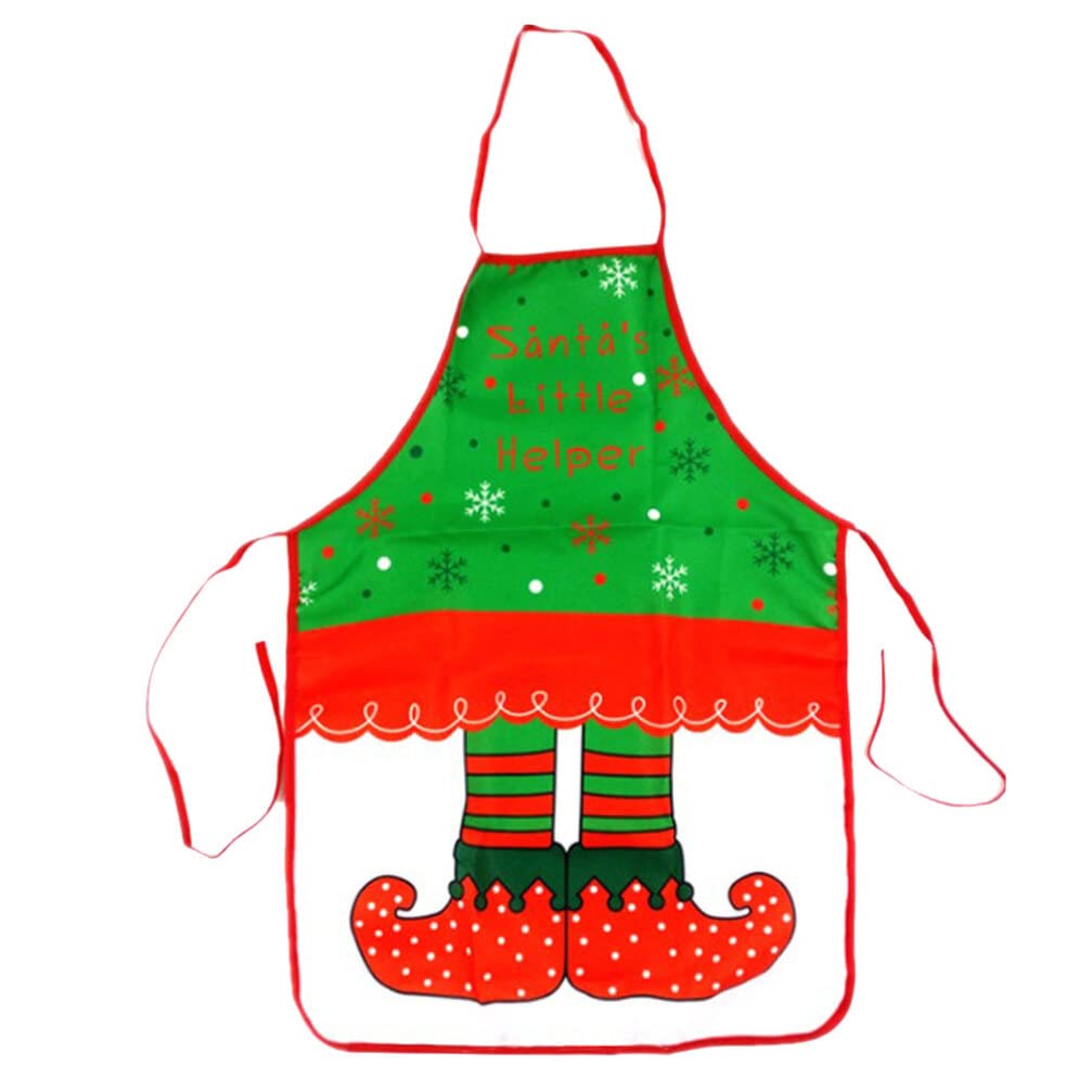 Festive Christmas Apron with Pockets - Kitchen Cooking Baking Chef Apron for Holiday Baking, Cooking & Decorating - Perfect for Christmas Parties, Family Gatherings & Festive Cooking Activities