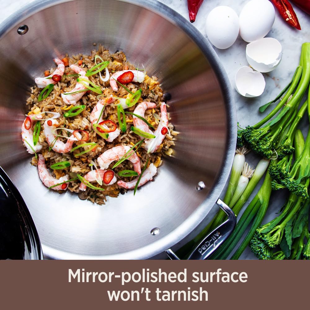 All-Clad Copper Core 5-Ply Stainless Steel Cookware Set - 7 Piece Induction Ready Pots & Pans Set - Oven & Broiler Safe Up to 600°F - Professional Kitchen Cookware for Home Chefs - Perfect for Searing, Sauteing & Simmering