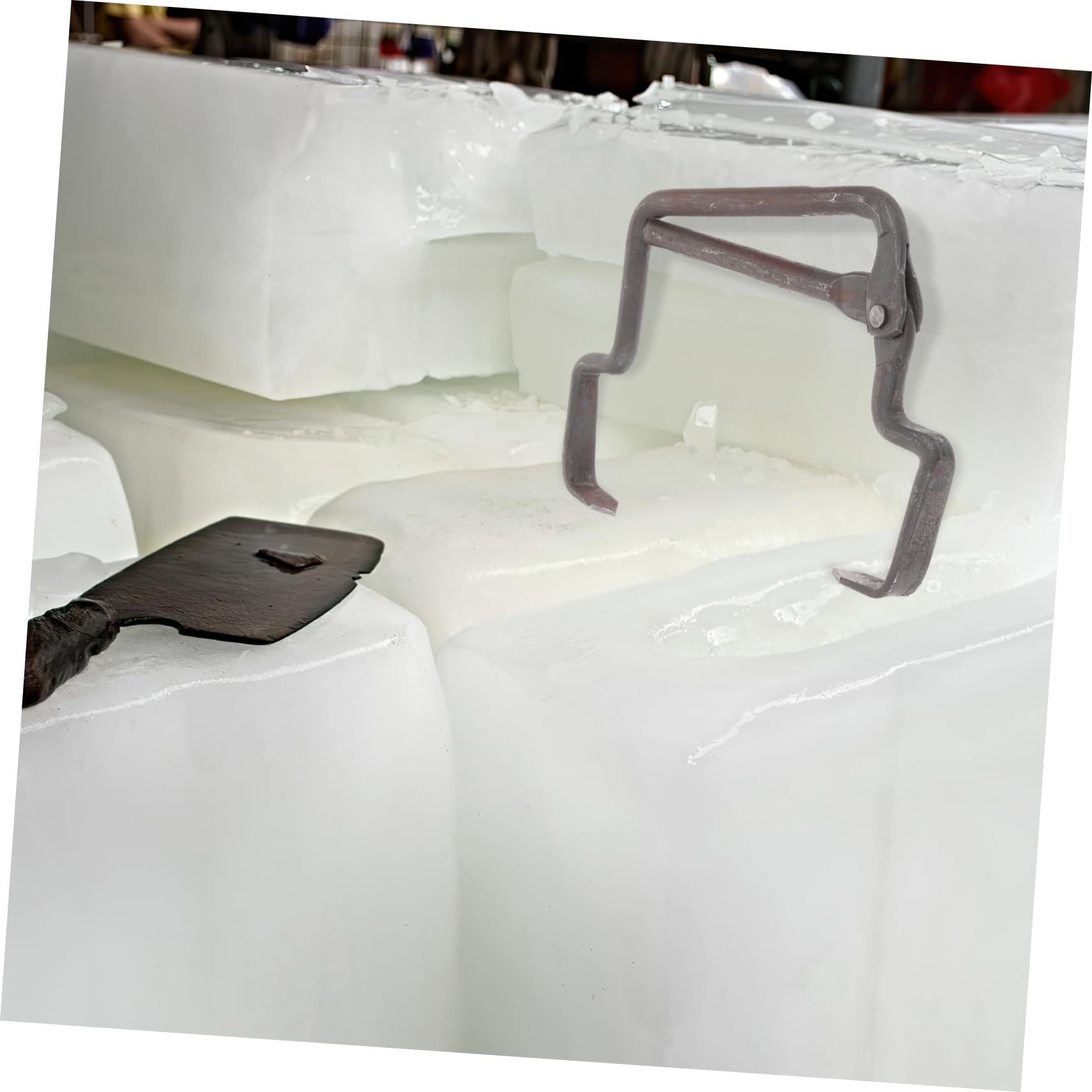 Heavy Duty Industrial Ice Statue Lifter - Reusable Ice Tong Tow Bar for Moving & Lifting Large Ice Blocks - Perfect for Ice Sculptures, Catering Events & Commercial Use