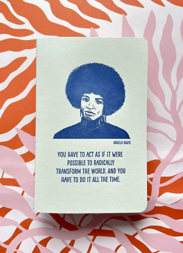 Angela Davis Notebook - Inspirational Journal for Activists, Students & Writers - Perfect for Note Taking, Journaling & Gift Giving