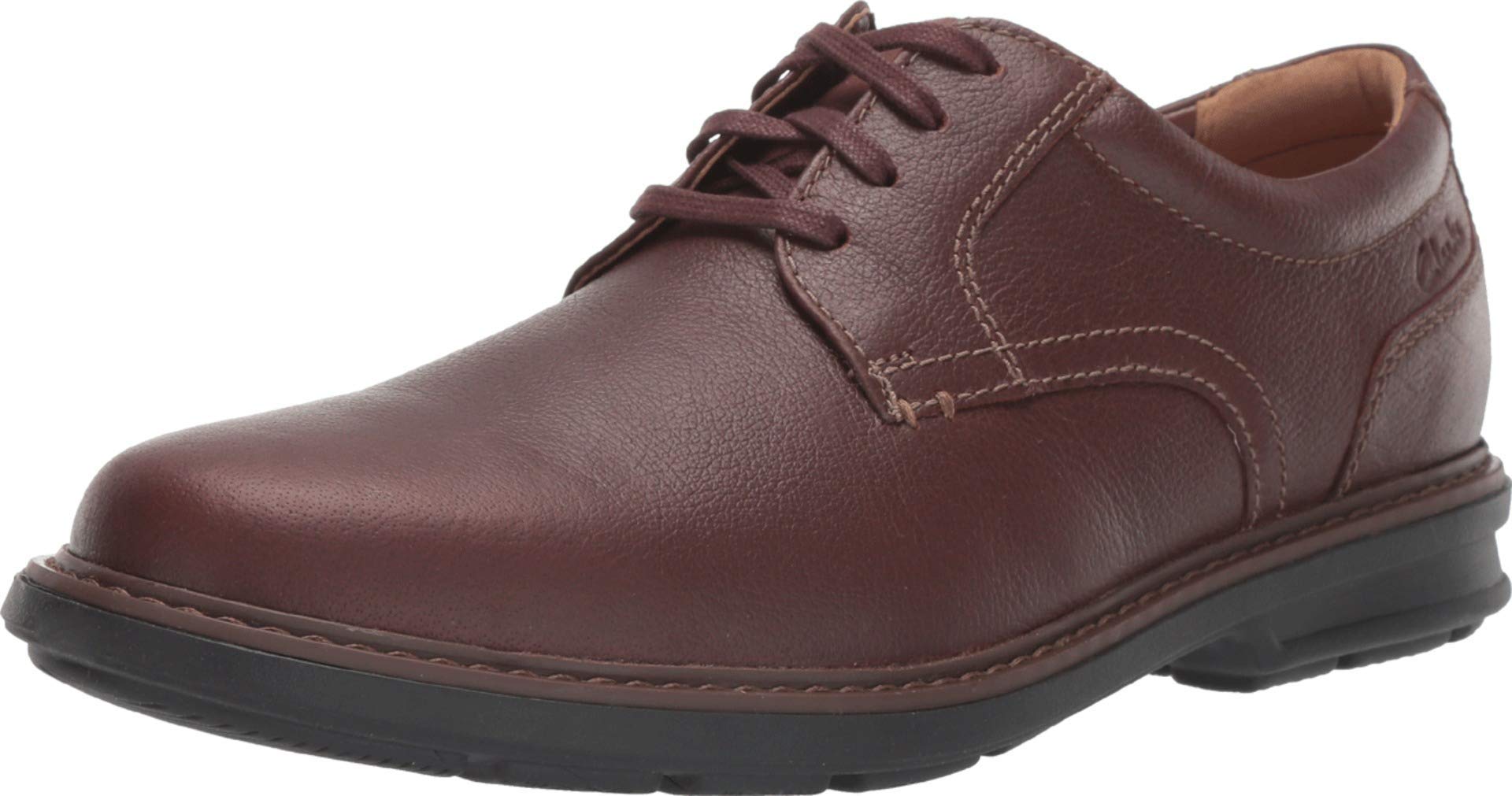 Clarks Men's Rendell Plain Oxford Shoes - Classic Comfortable Casual Dress Shoes for Business & Office Wear