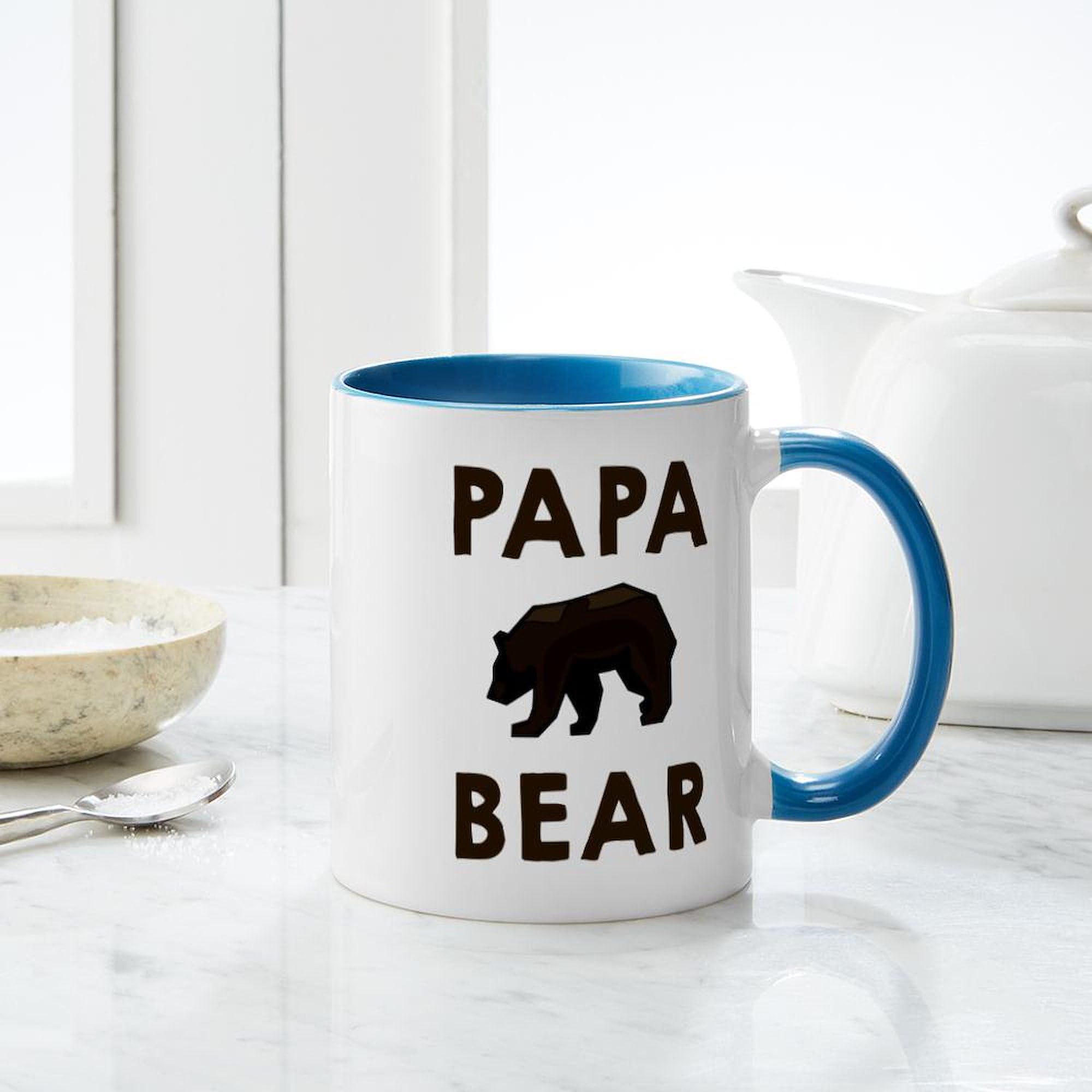 Papa Bear Ceramic Coffee Mug 11 oz (325 ml) - Funny Dad Gift, Perfect for Coffee, Tea & Hot Drinks - Ideal for Father's Day, Birthday & Office Use