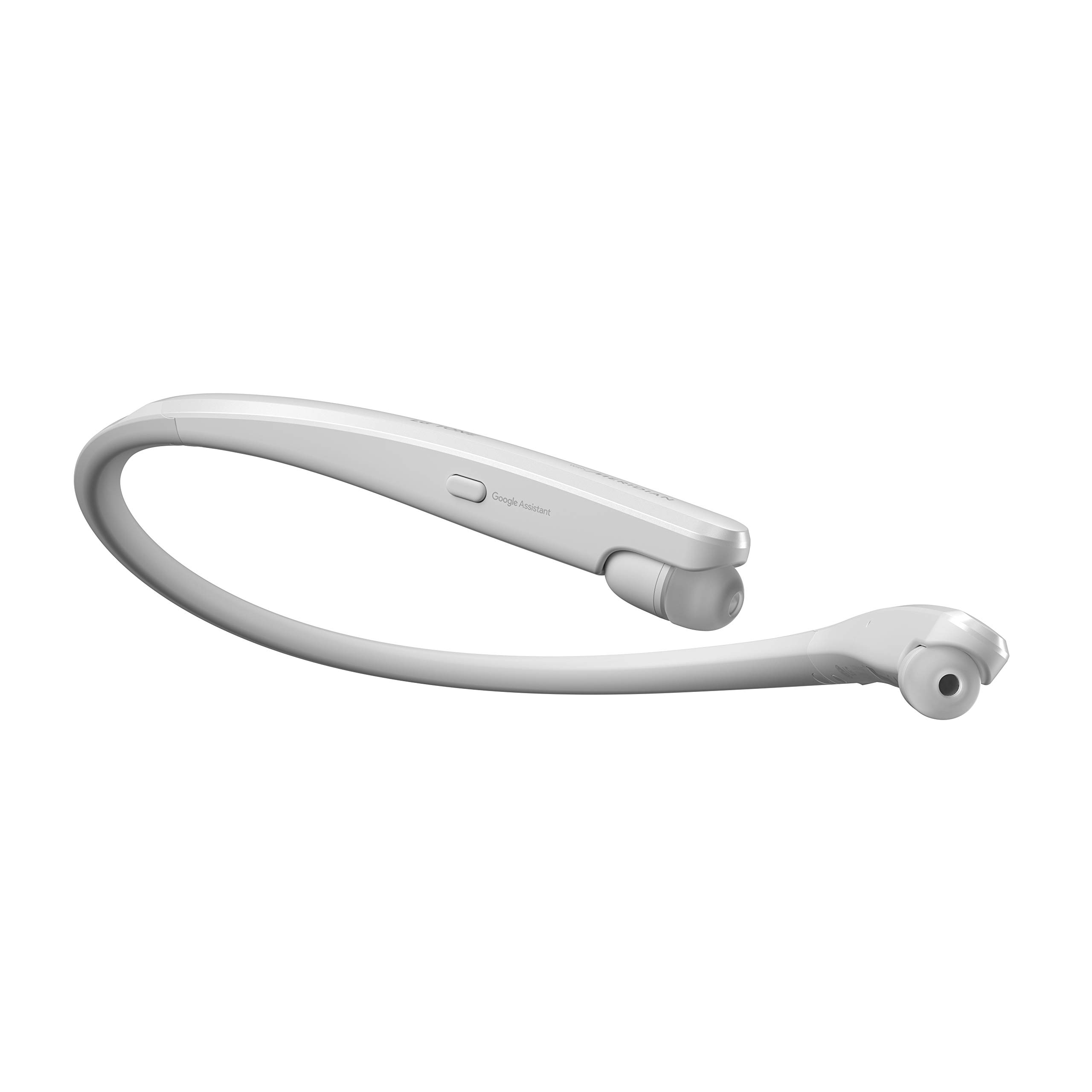 LG Tone Flex Wireless Bluetooth Stereo Neckband Earbuds - Hi-Fi DAC, Meridian Audio, 32-Bit Sound - White | Perfect for Workouts, Commuting & Hands-Free Calls