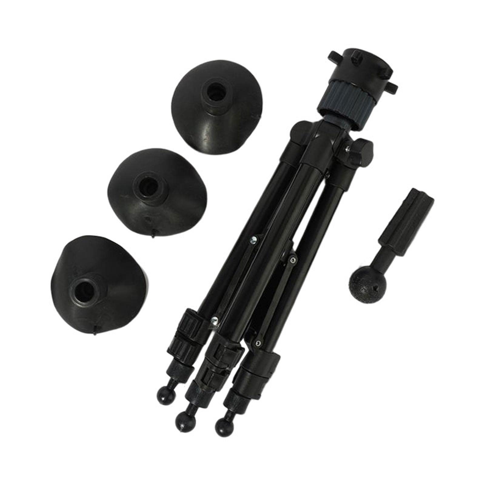 Harayaa Adjustable Wig Stand Tripod with Suction Cups (38-75cm) - Stable, Portable & Lightweight Mini Display for Synthetic & Human Hair Wigs | Perfect for Salon, Home Styling & Travel Use