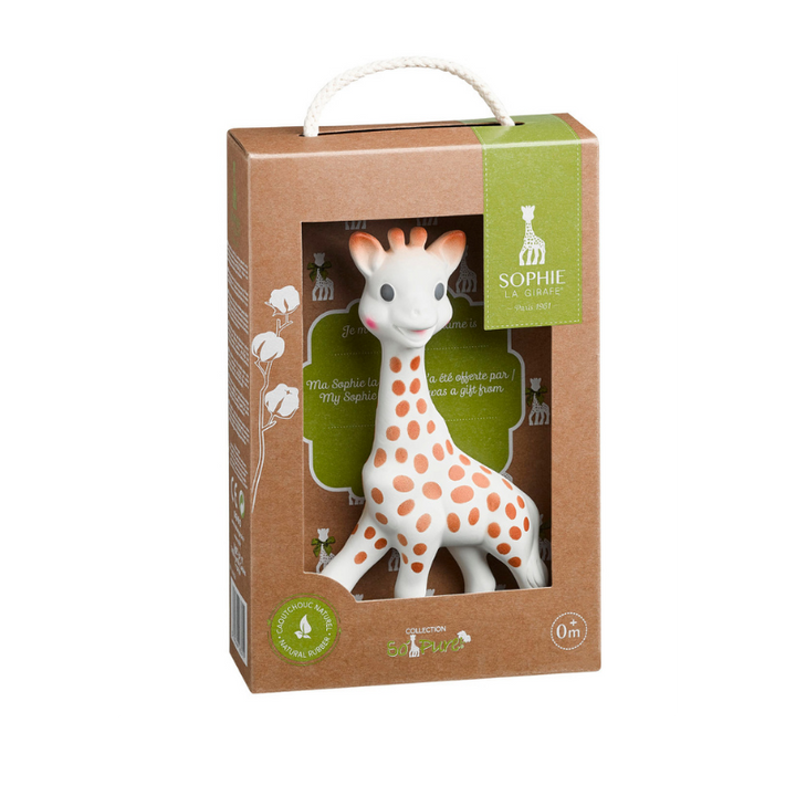 Sophie la Girafe So'pure Teether Toy Box Set - Natural Rubber Baby Teething Toy for Infants 0-12 Months | Perfect for Soothing Sore Gums & Early Sensory Development | Ideal Gift for Newborns & Baby Showers