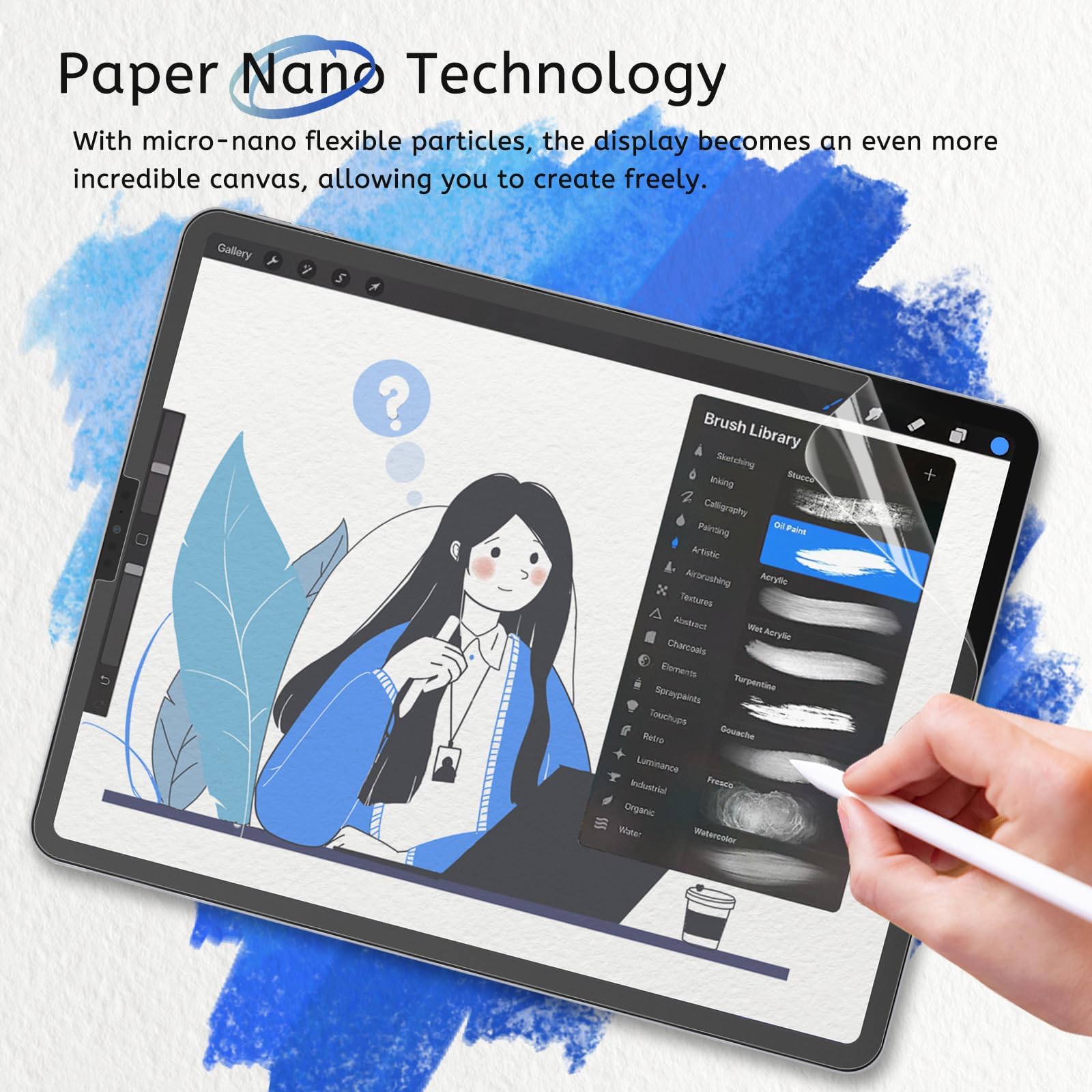 MOBDIK 2 Pack Paperfeel Screen Protector for iPad Pro 11 (2022/2021/2020/2018) & iPad Air 5th/4th Gen (10.9