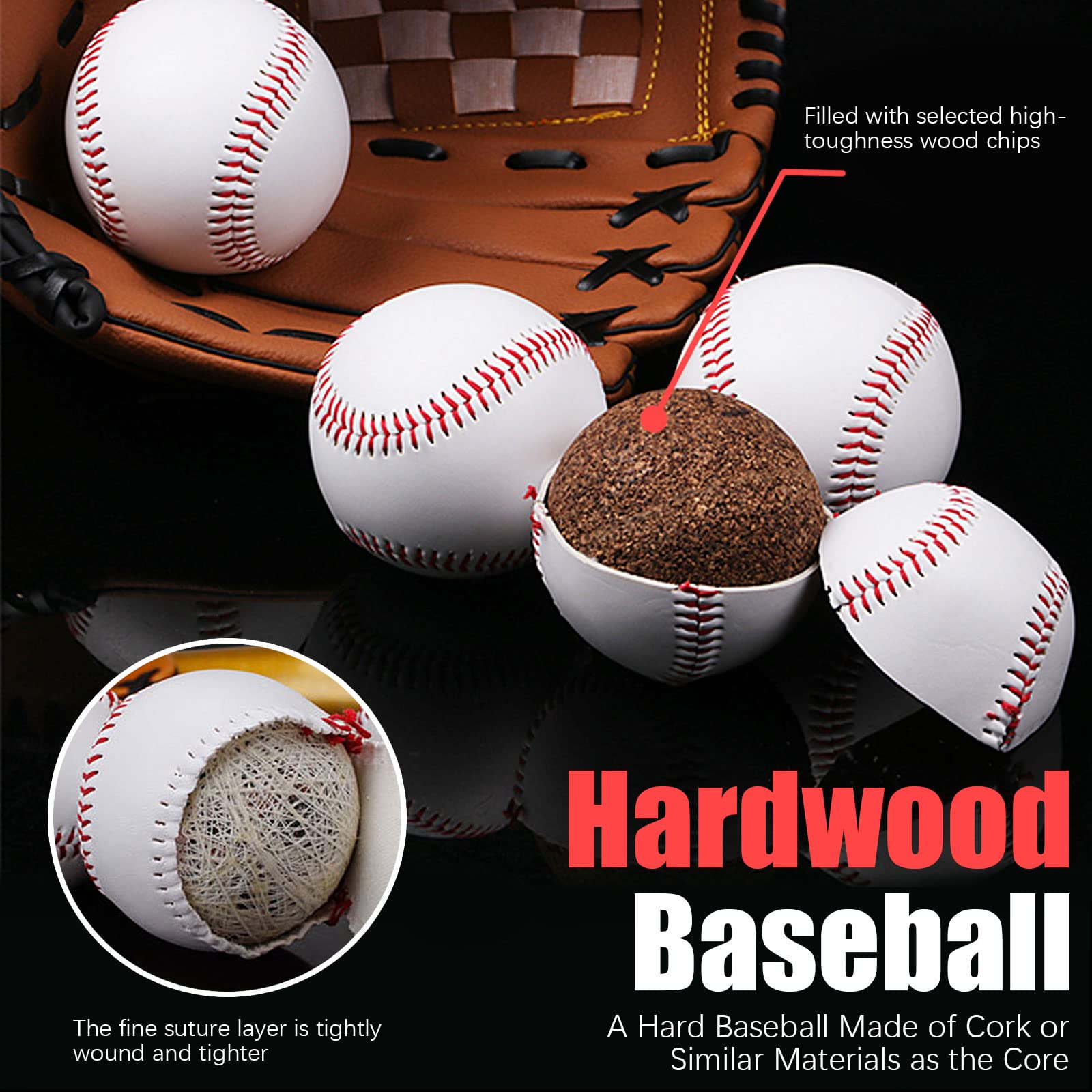 GKK 12 Pack Baseballs - 9 Inch Soft Safety Tee Balls for Youth & Kids Training, Batting, Fielding, Pitching Practice | Perfect for Backyard Drills, Little League, and Baseball Camp (One Dozen)