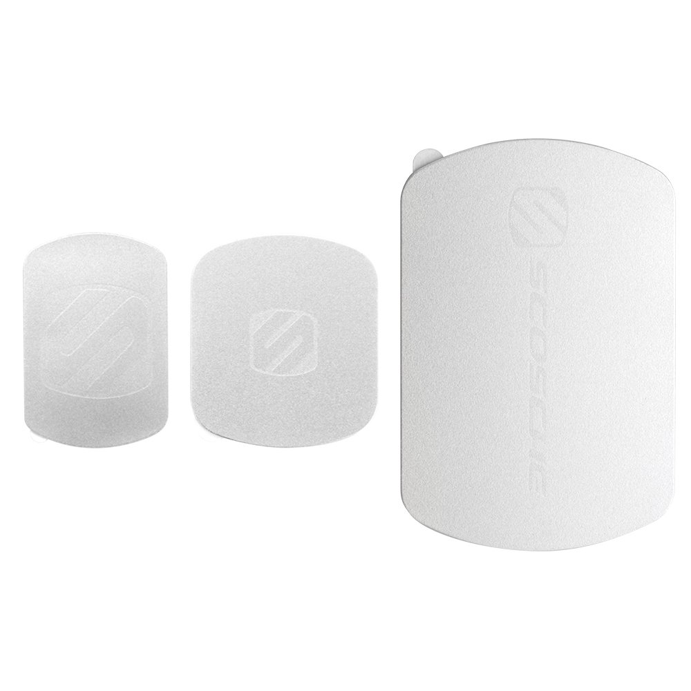 Scosche MAGRKSRI MagicMount Magnetic Phone Mount Replacement Plate Kit - Strong Hold, Universal Fit for All Smartphones (Silver) | Perfect for Car, Office, and Home Use