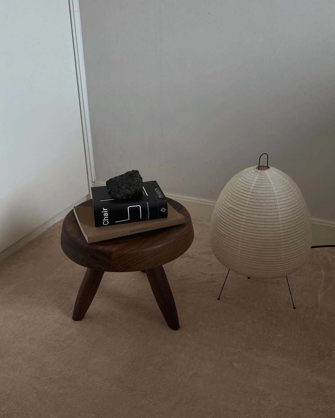 Akari Table Lamp - Modern Japanese Paper Light for Living Room, Bedroom & Office - Soft Ambient Lighting for Home Decor & Relaxation