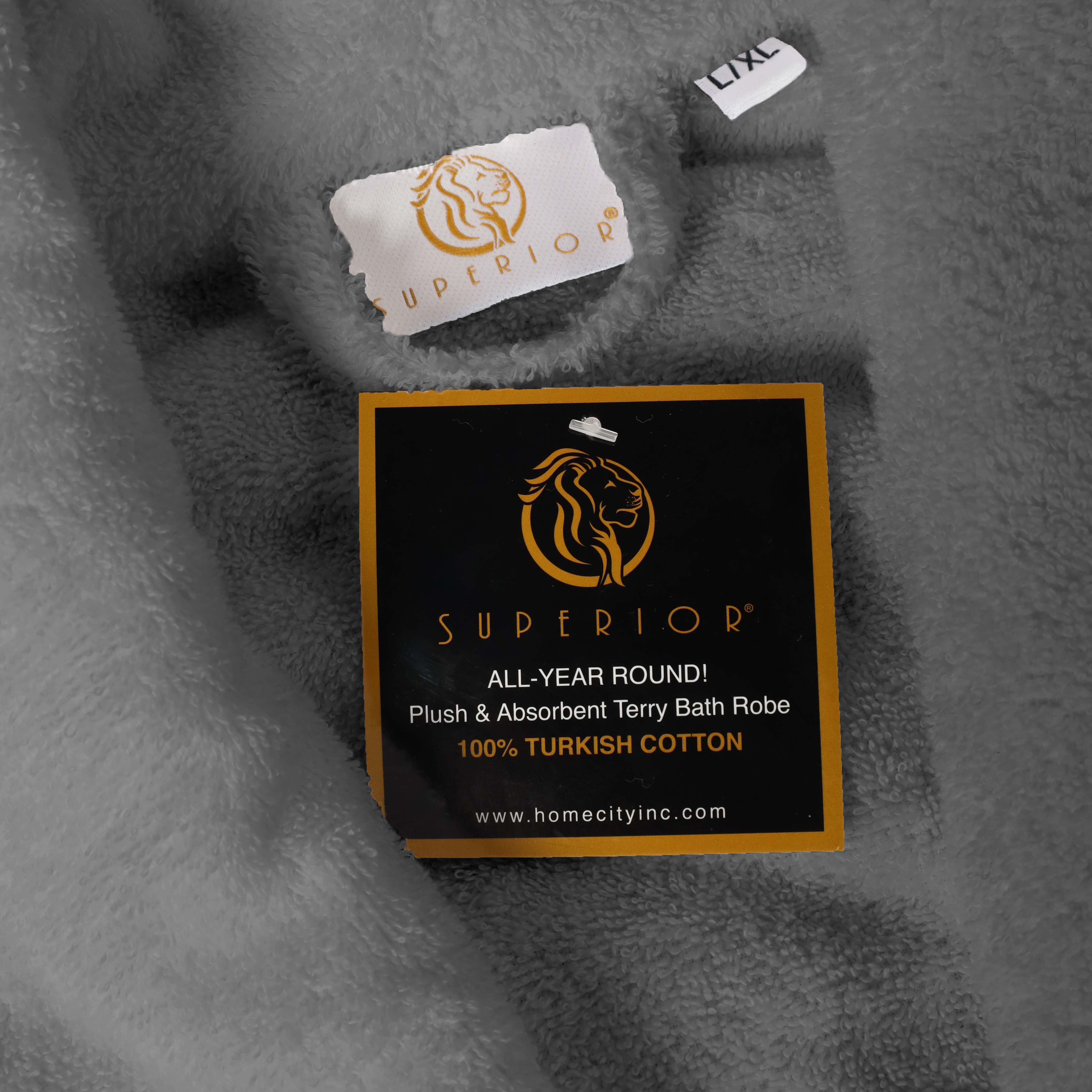 Premium Turkish Cotton Bathrobe for Men - Soft & Absorbent Classic Robe with Adjustable Belt - Perfect for Spa, Home Relaxation & Hotel Luxury