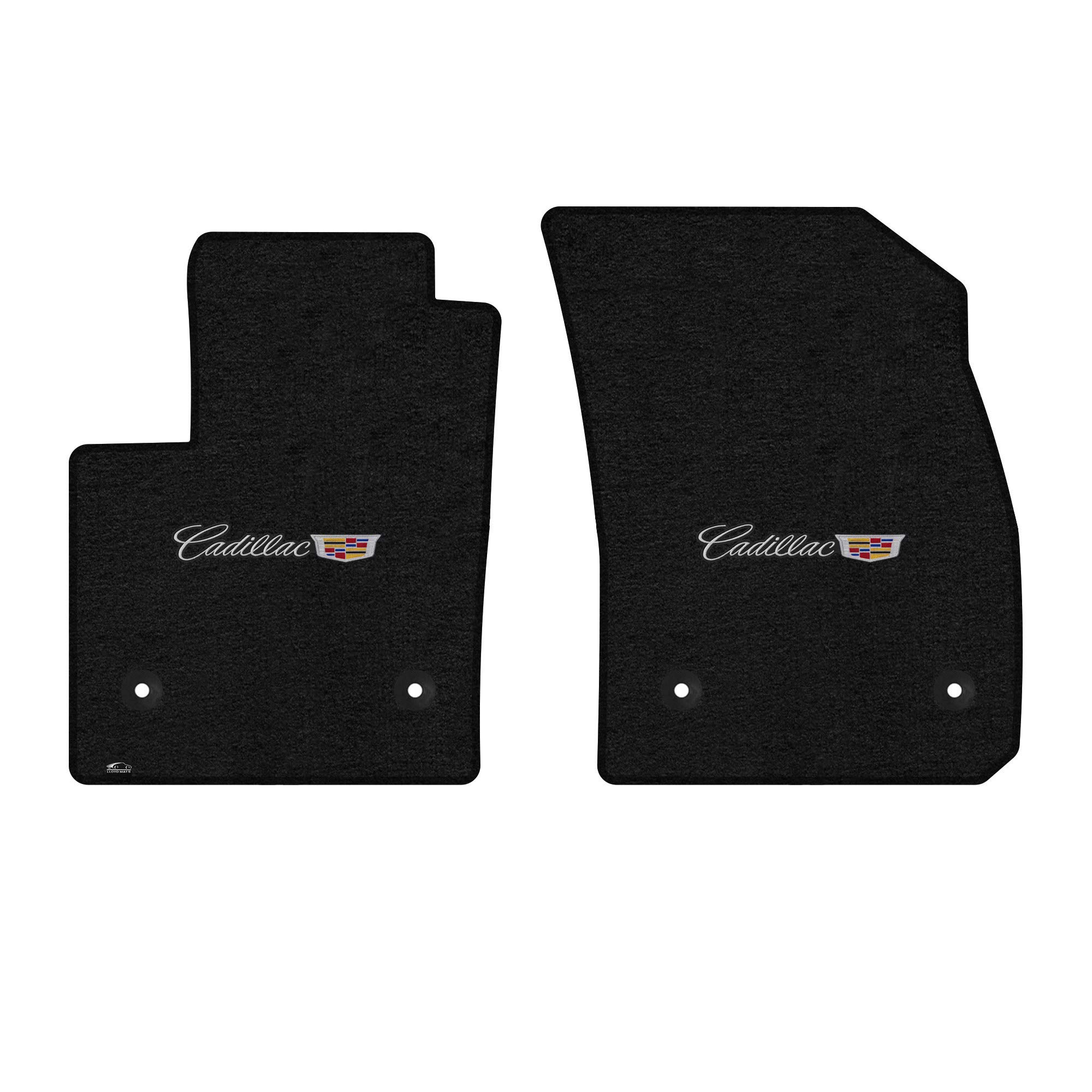 Premium Custom-Fit Carpeted Floor Mats for Cadillac XT4 2019-2024 - Luxury Car Floor Liners with Cadillac Logo (2-Piece Set, Charcoal) | Perfect for All-Weather Protection & Interior Style Enhancement