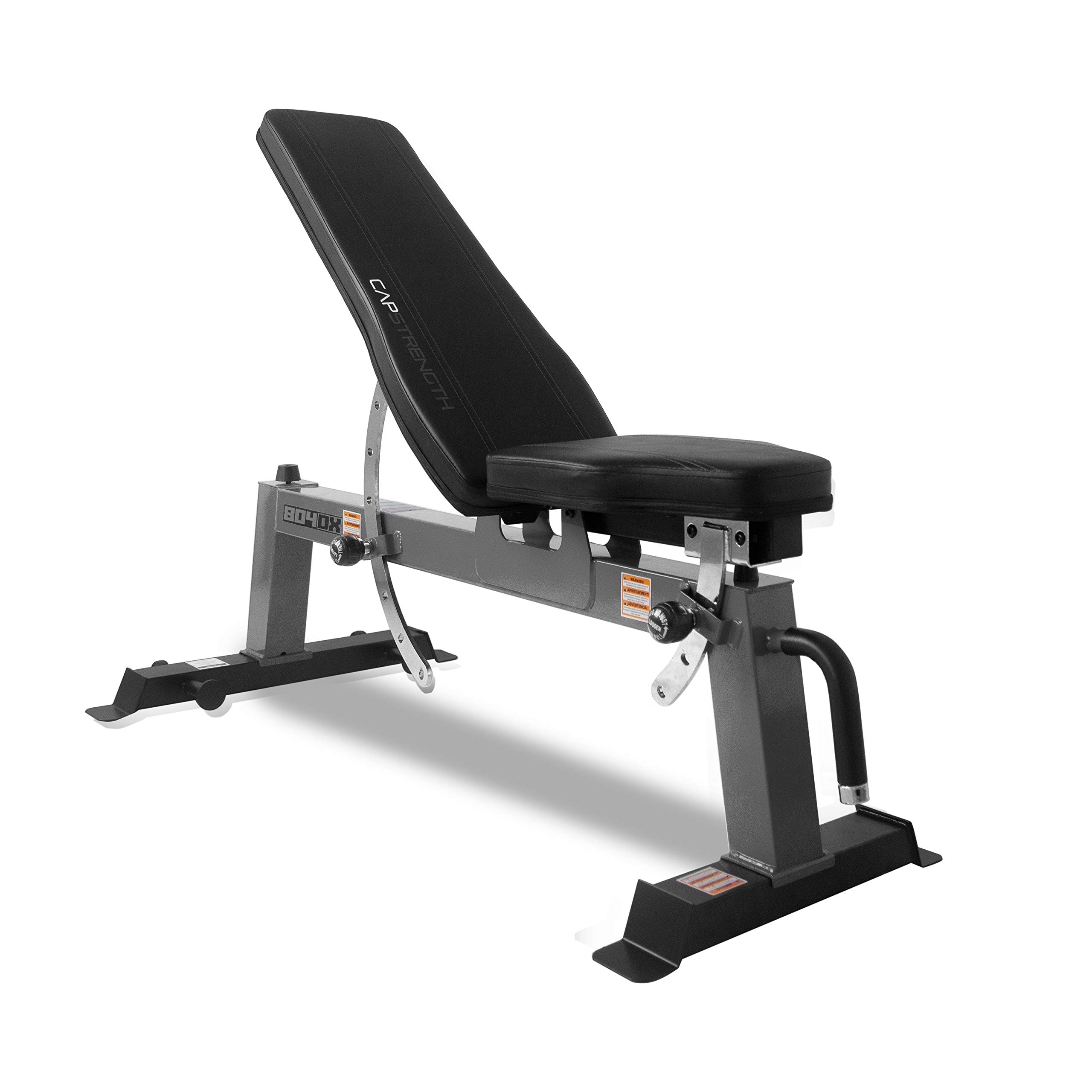 CAP Barbell Deluxe Utility Weight Bench - Adjustable Home Gym Equipment for Strength Training & Workouts - Perfect for Home, Garage & Commercial Gym Use