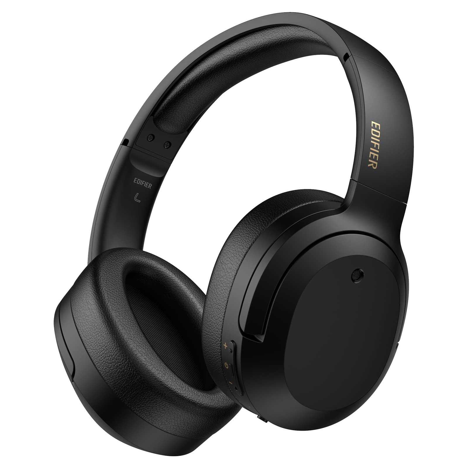 Edifier W820NB Plus Wireless Bluetooth Headphones with Active Noise Cancelling (ANC), Hi-Res Audio, 50H Battery Life - Perfect for Travel, Work, and Home Entertainment (Black)