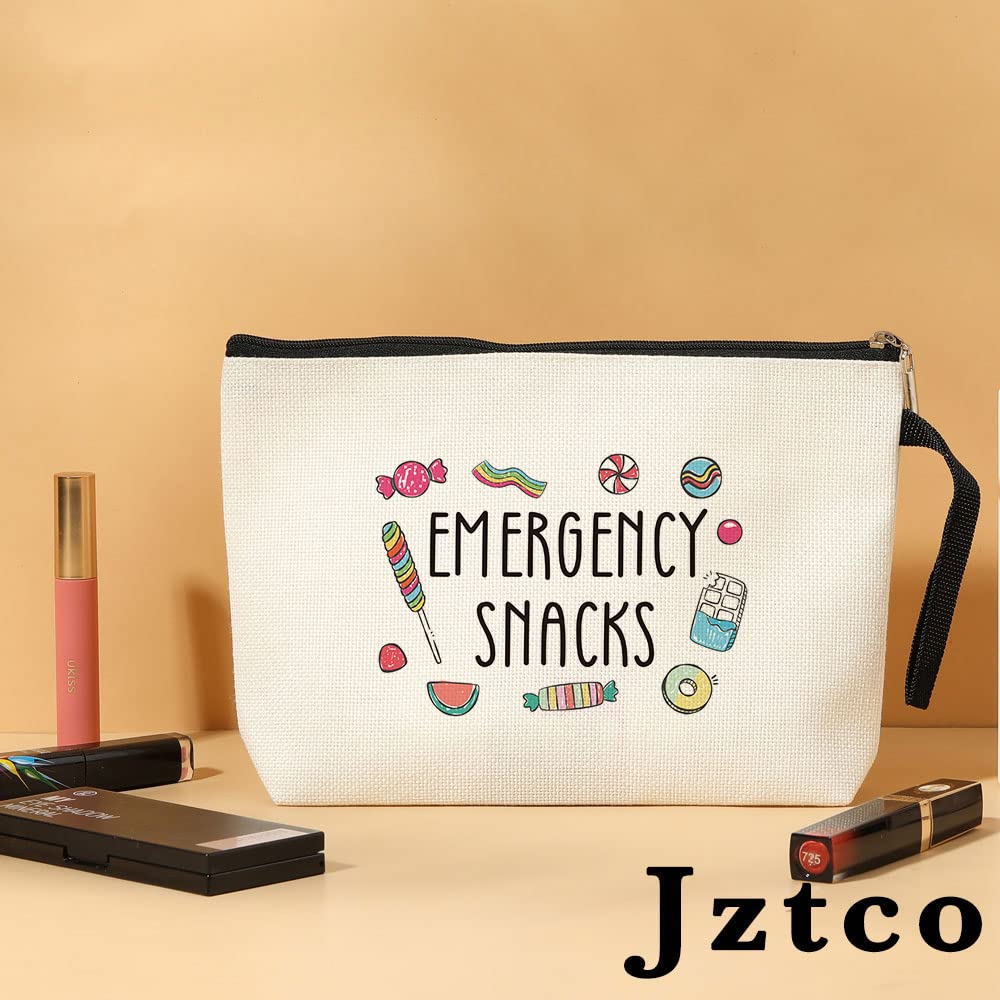 Jztco Reusable Snack Bags for Travel - Emergency Food Storage Pouch for Women, Girls, Best Friends | Perfect for Camping, Road Trips, Graduation Gifts & BFF Care Packages | Compact Makeup & Snack Organizer for On-the-Go Lifestyle