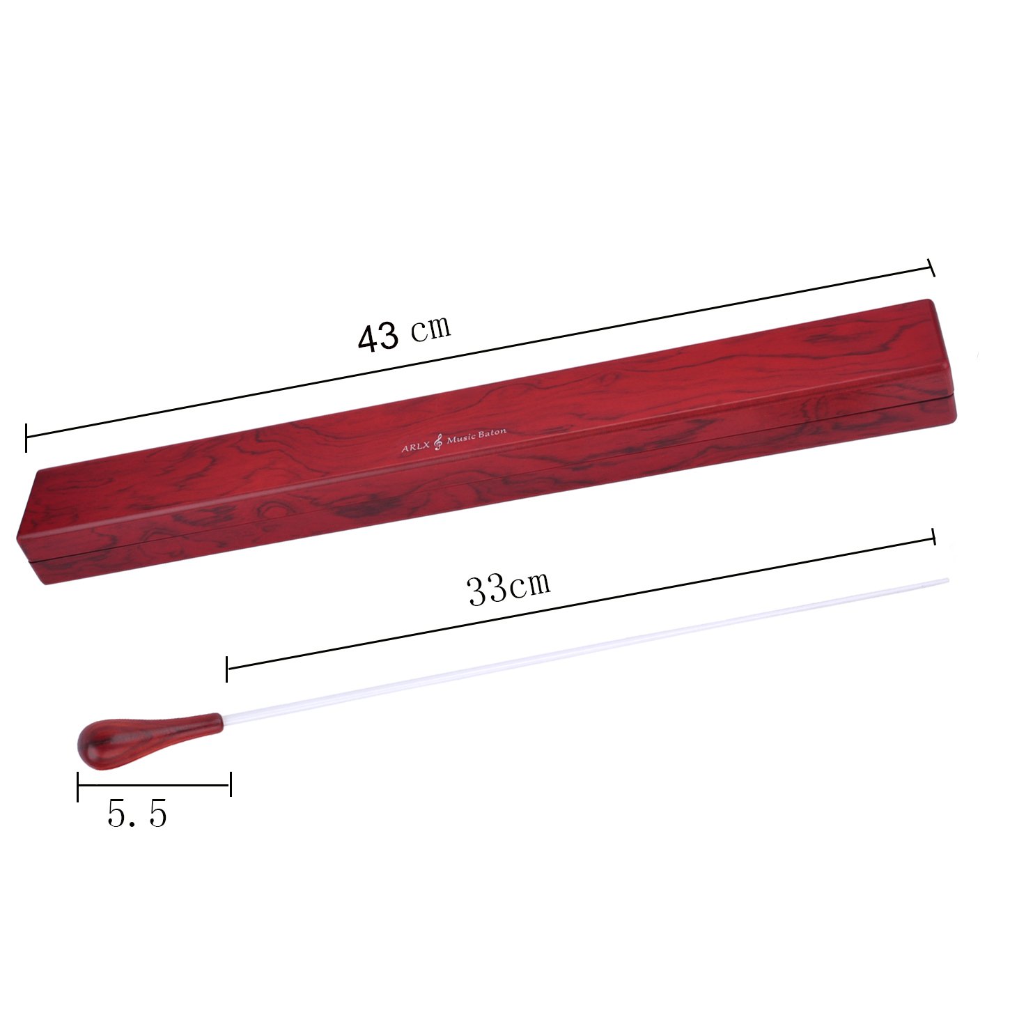 Professional Rosewood Orchestra Conducting Baton with Wooden Gift Box - Perfect for Conductors, Music Teachers & Symphony Performances
