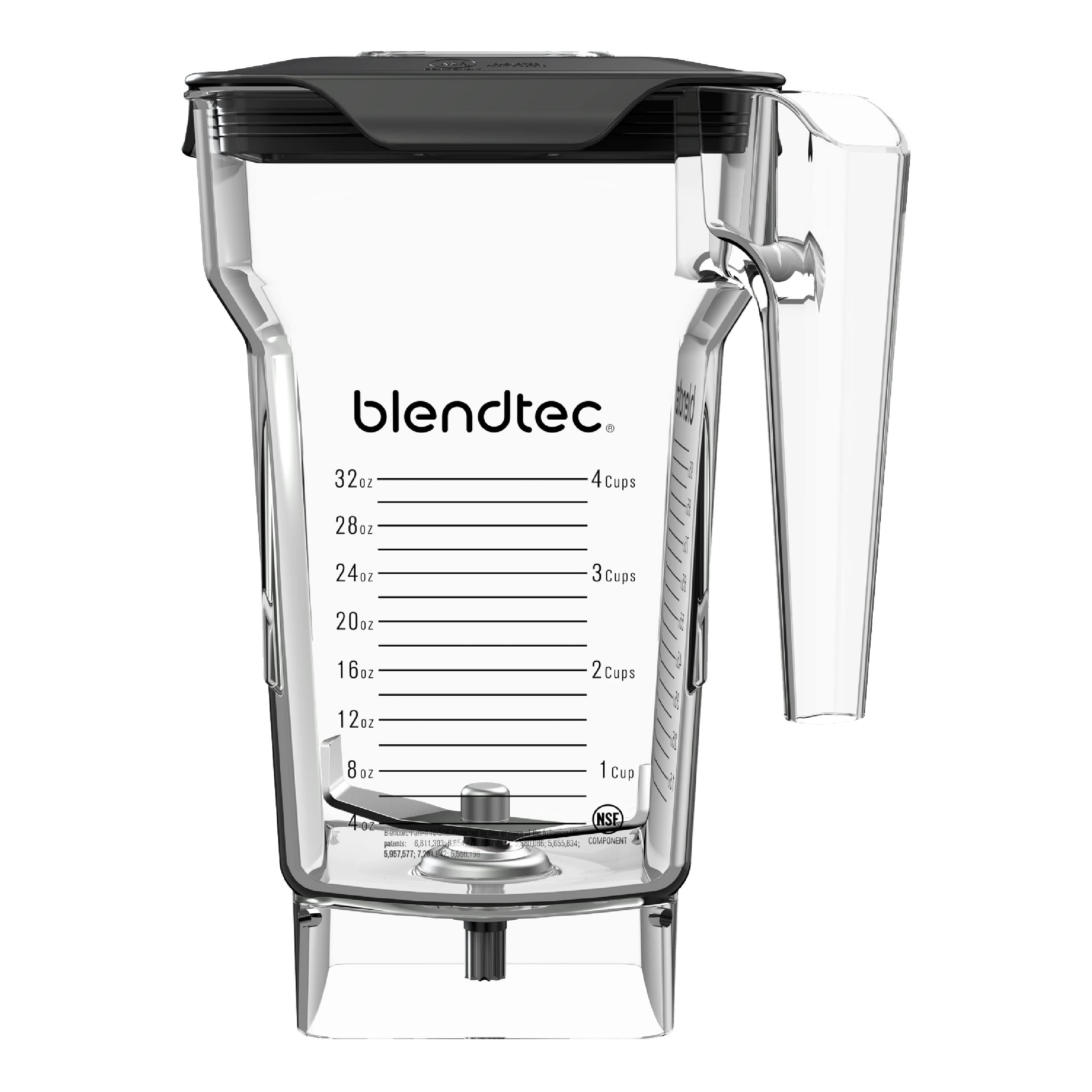 Blendtec 75 oz FourSide Jar - 4-Sided Blender Pitcher Compatible with Most Blendtec Blenders - 32 oz Blending Capacity - Clear BPA-Free Container - Perfect for Smoothies, Soups & Nut Butters
