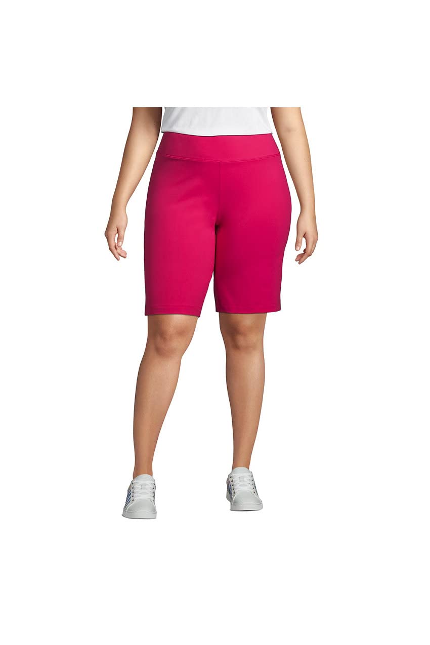 Lands' End Women's Active Relaxed Shorts - Comfortable Stretch Casual Shorts for Yoga, Walking & Summer Outfits | Perfect for Workouts, Beach & Lounge Wear
