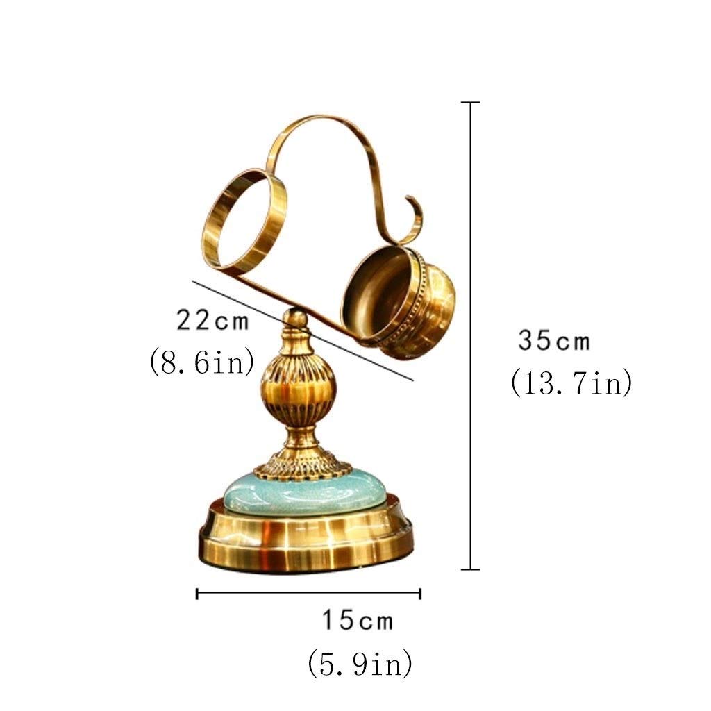 Sturdy Ceramic Copper Plated Wine Rack Organizer - Wall Mounted Wine Bottle Holder & Decorative Storage Shelf for Kitchen, Bar, Dining Room - Perfect for Wine Display & Home Decor
