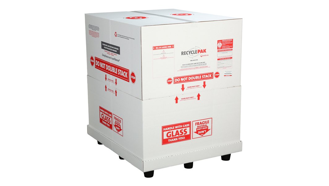 4' Lamp Recycling Kit - Bulk Pack for Safe & Eco-Friendly Fluorescent Light Disposal | Perfect for Offices, Schools & Commercial Buildings