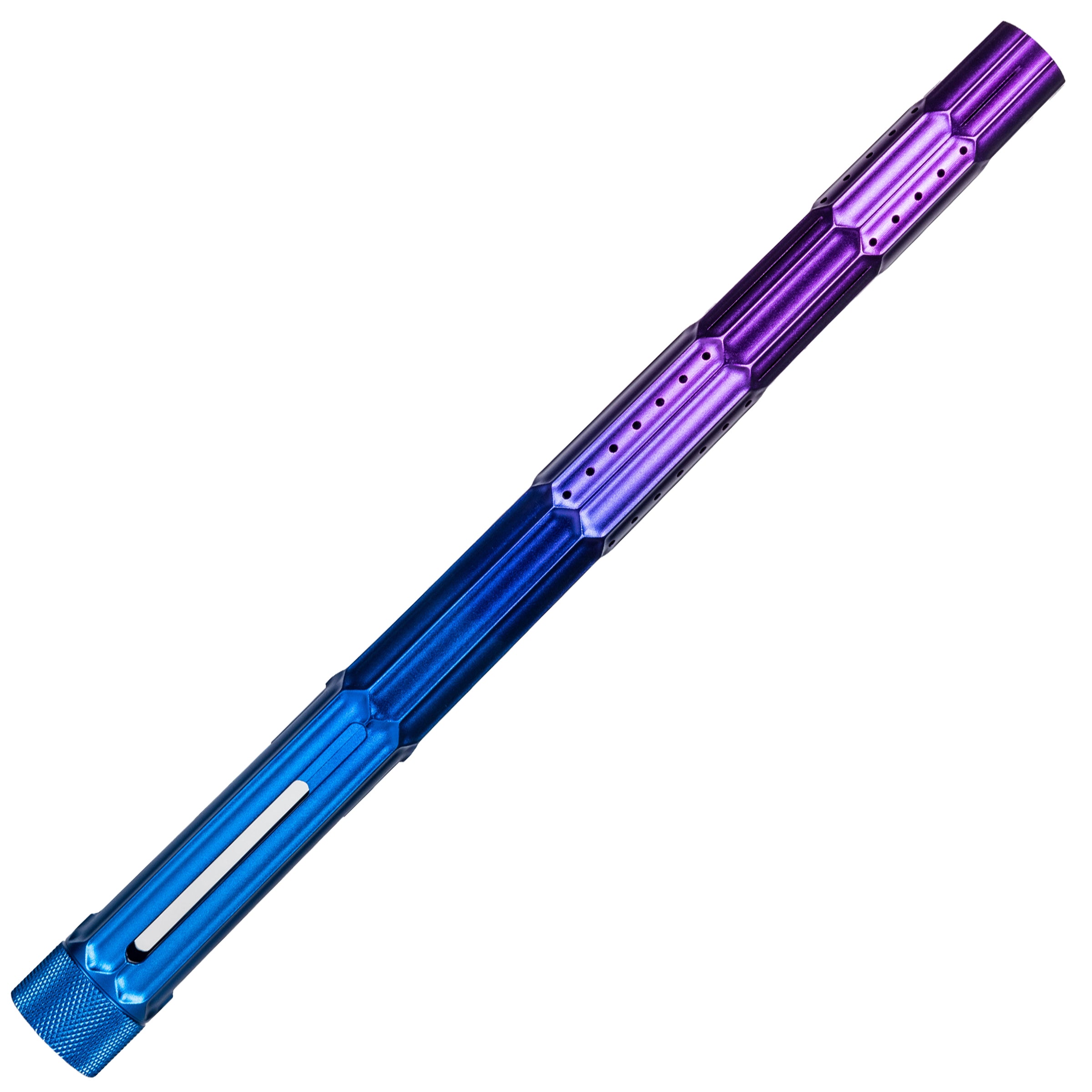 LAZR Elite Fractal Barrel Tip - Blue/Purple Fade Paintball & Airsoft Accessory for Enhanced Accuracy & Performance | Perfect for Tournaments & Outdoor Games